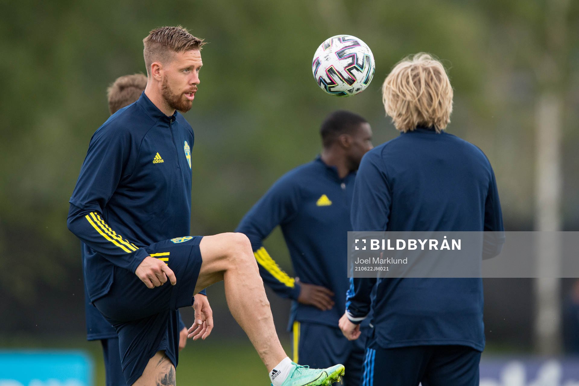 Pontus Jansson of the Swedish national football team at a