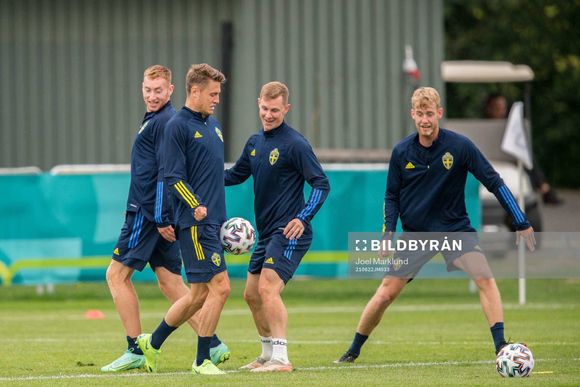 Dejan Kulusevski, Mattias Svanberg, Emil Krafth and Filip