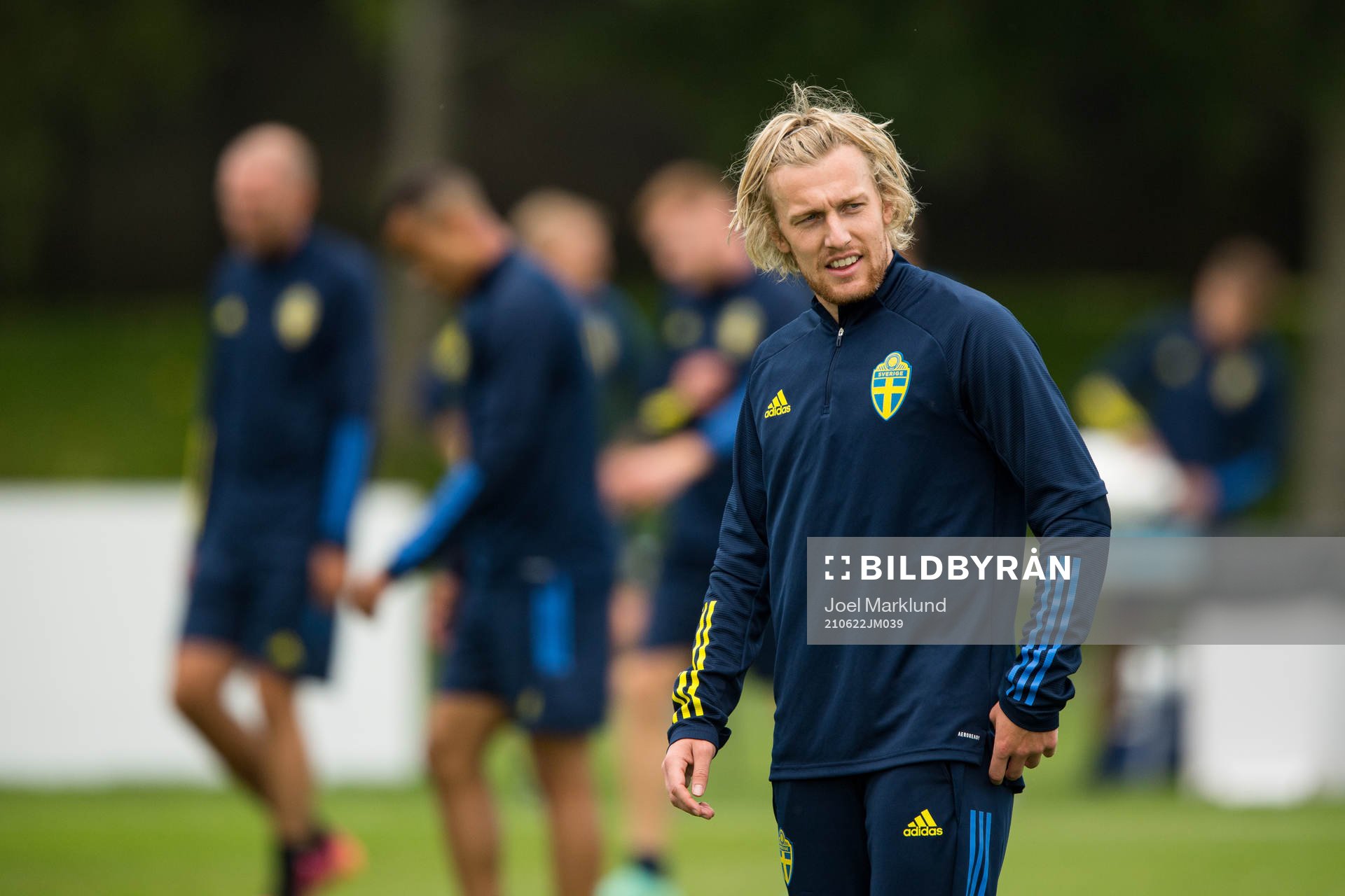 Emil Forsberg of the Swedish national football team at a