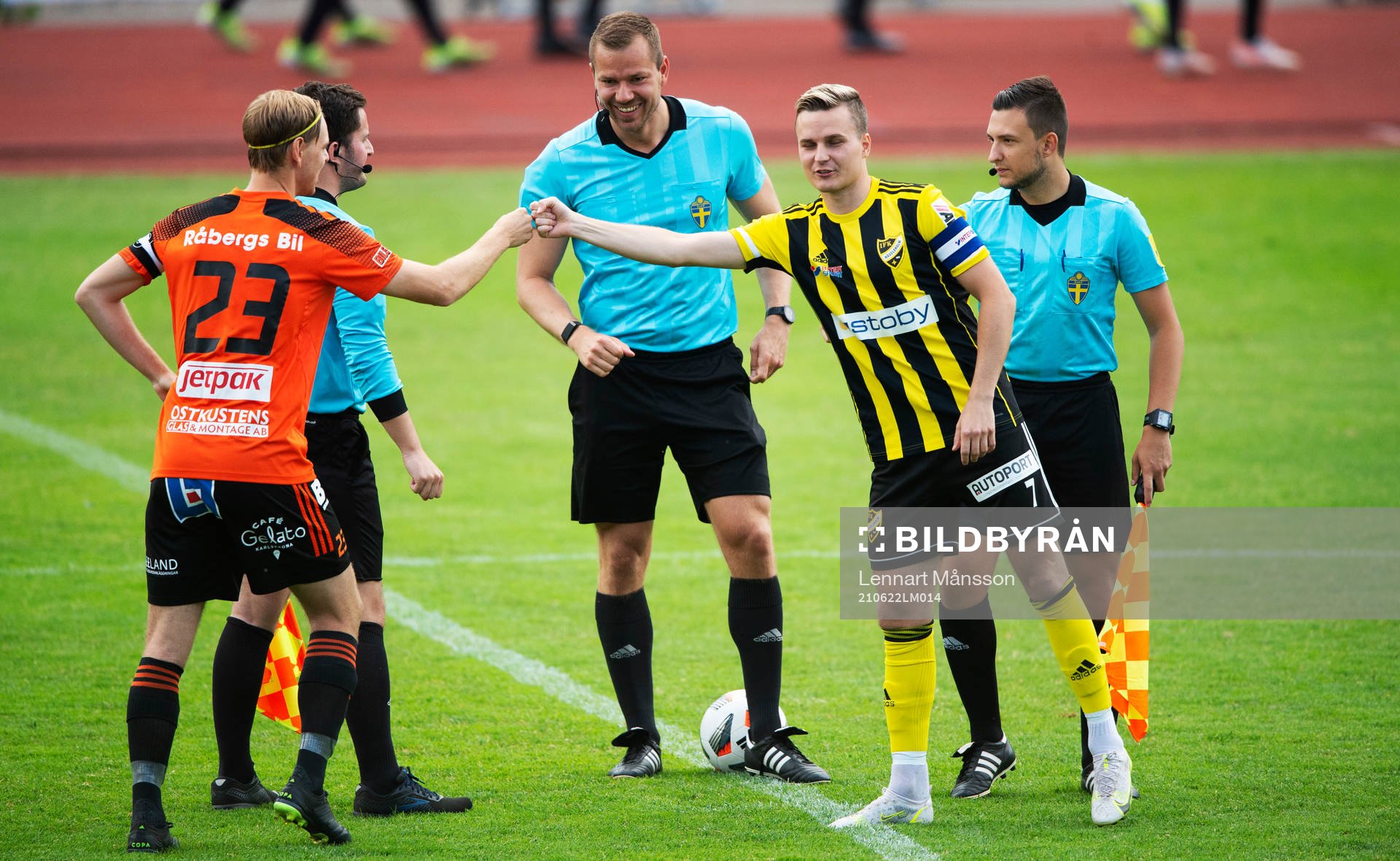 IFK Hässleholms lagkapten Danny Gunnarsson  i matchen i