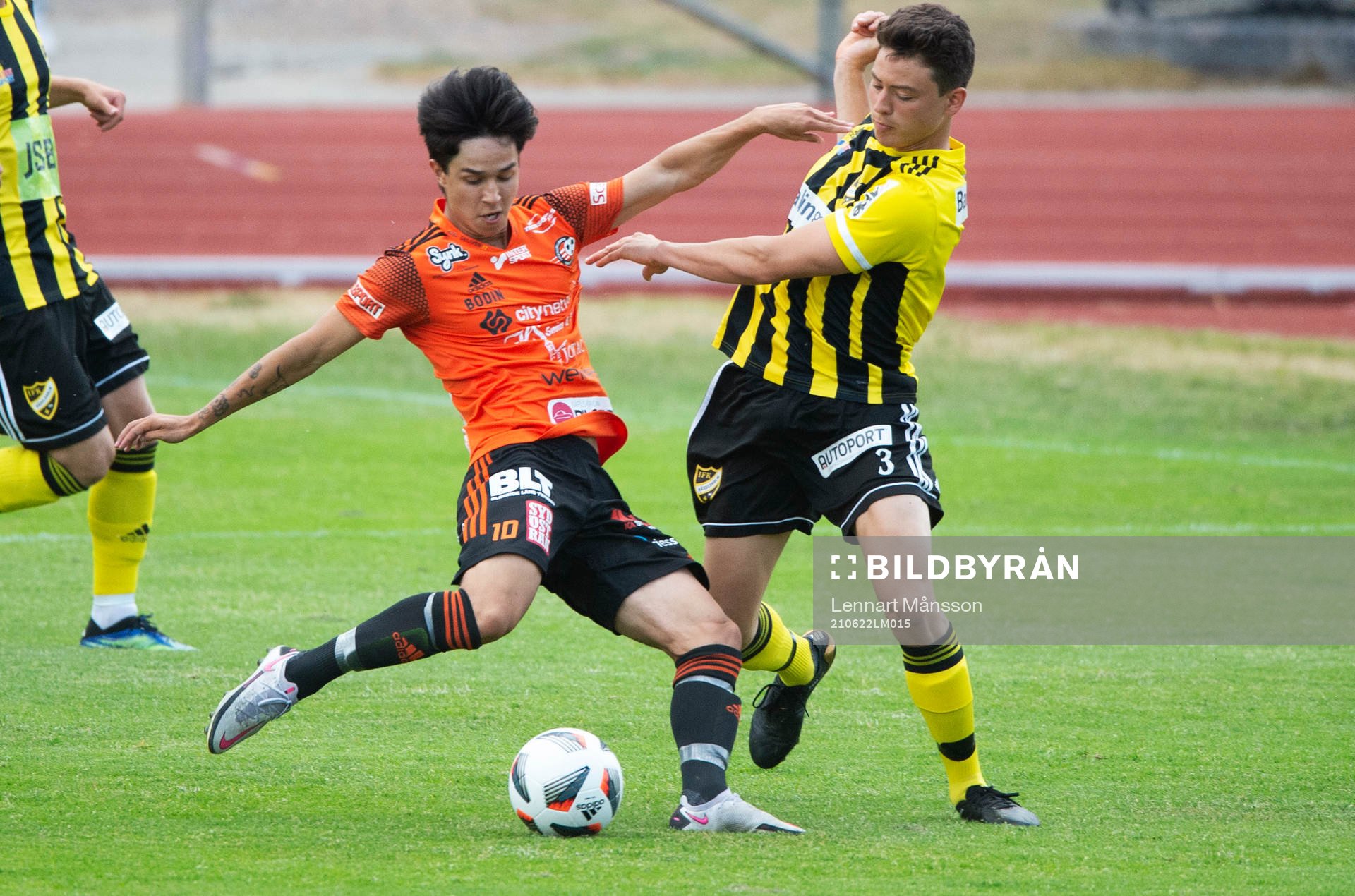 IFK Hässleholms Isak Orajärvi  i matchen i div. 2 mellan