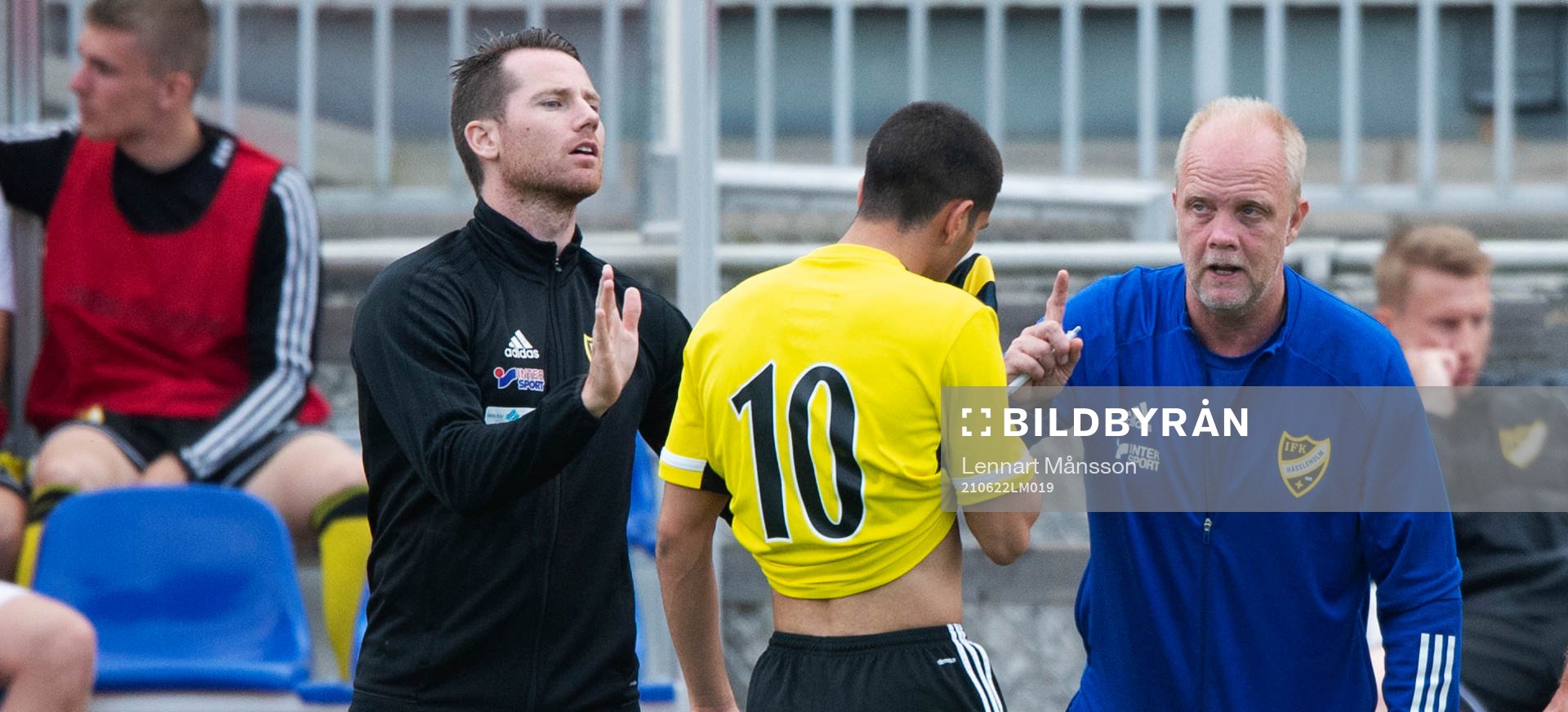 IFK Hässleholms tränarpar Johan Persson och Percy Olsson