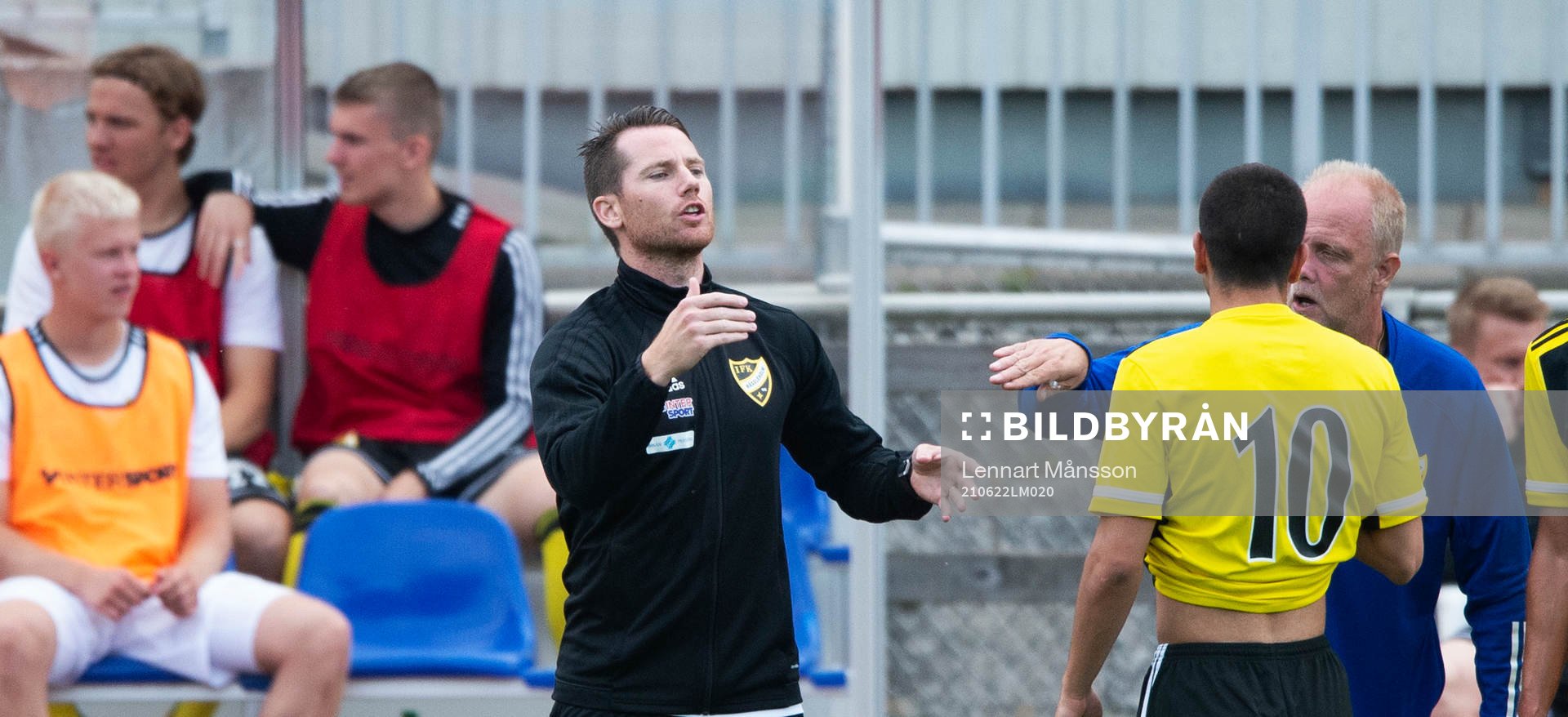 IFK Hässleholms IFK Hässleholms tränarpar Johan Persson