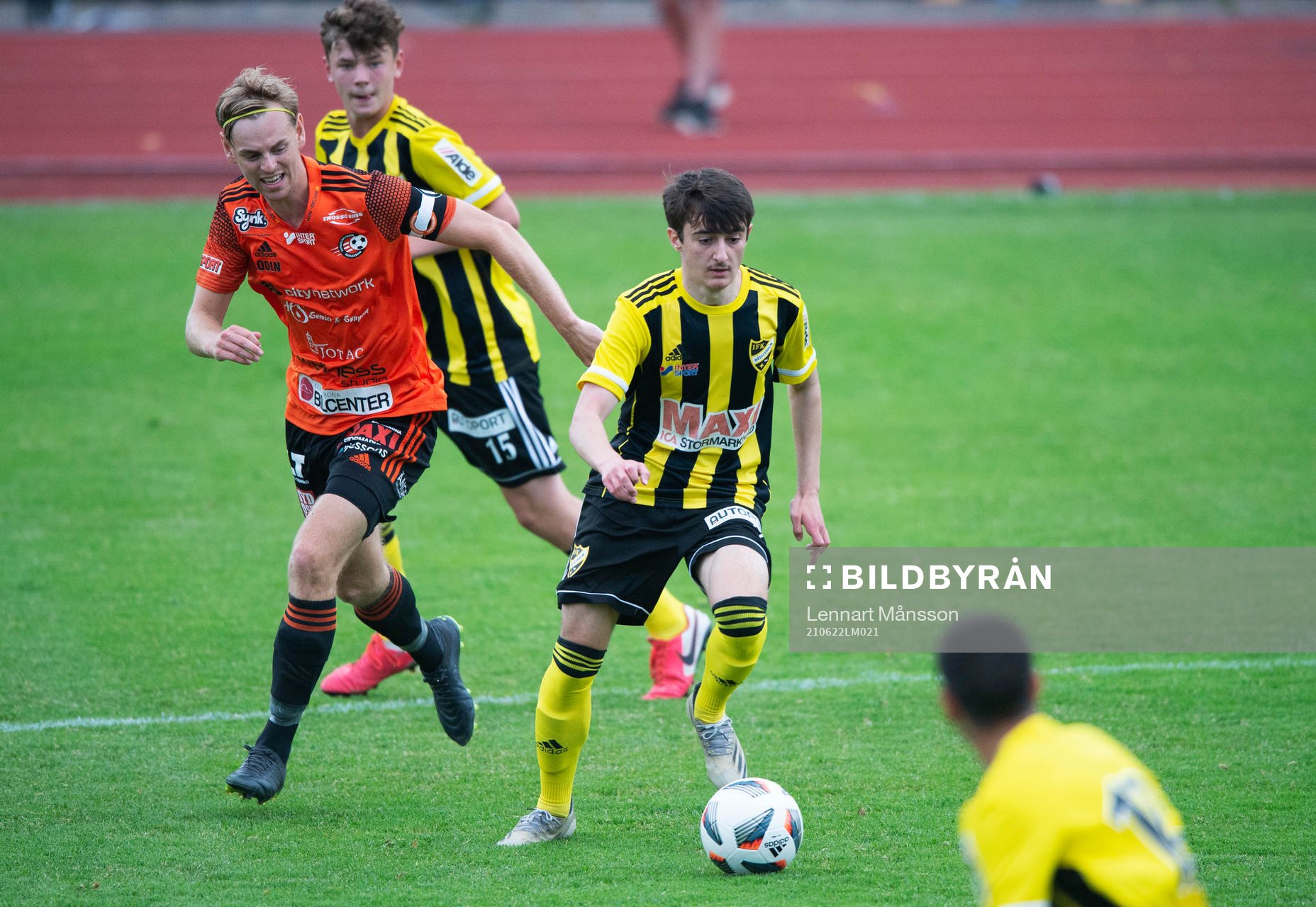 IFK Hässleholms Armin Culum  i matchen i div. 2 mellan Karlskrona och IFK Hässleholm i Karlskrona 22 juni 2021.
