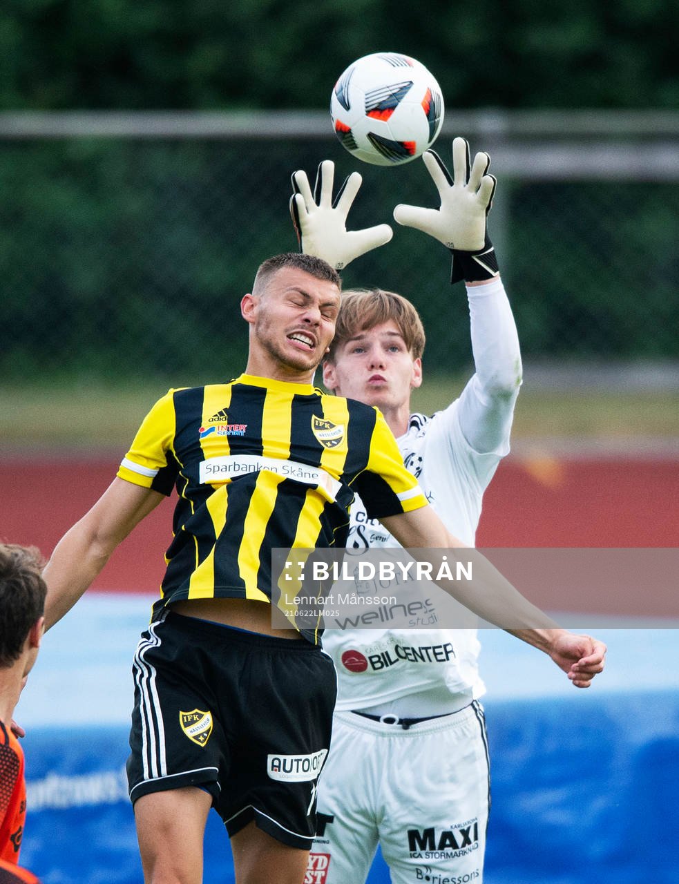 IFK Hässleholms Ivan Danielsson Andanovski och Karlskronas