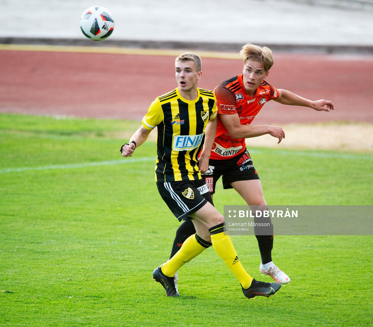 IFK Hässleholms Elliot Nilsson  i matchen i div. 2 mellan Karlskrona och IFK Hässleholm i Karlskrona 22 juni 2021.
