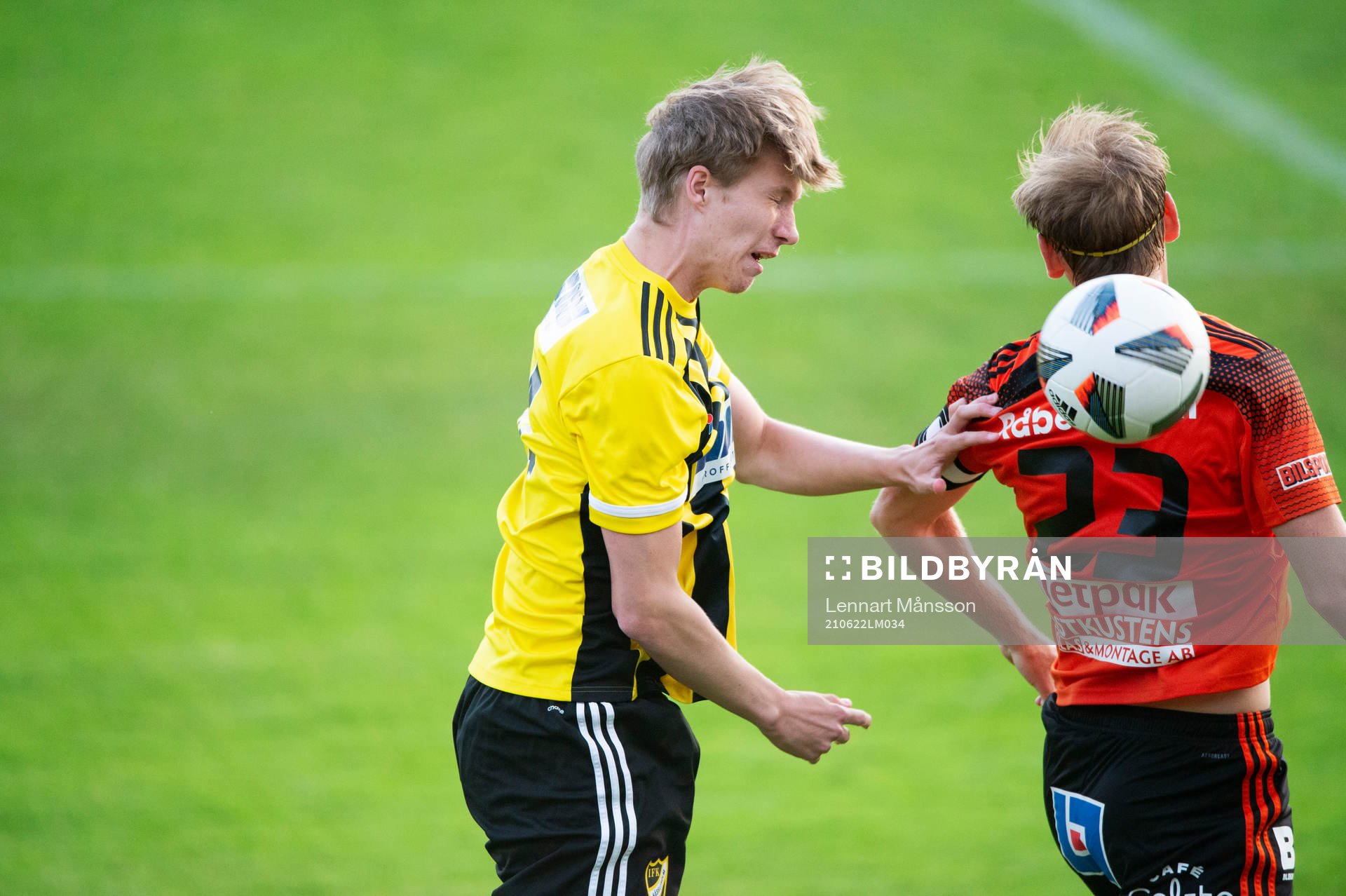 IFK Hässleholms Hugo Arvidsson  i matchen i div. 2 mellan