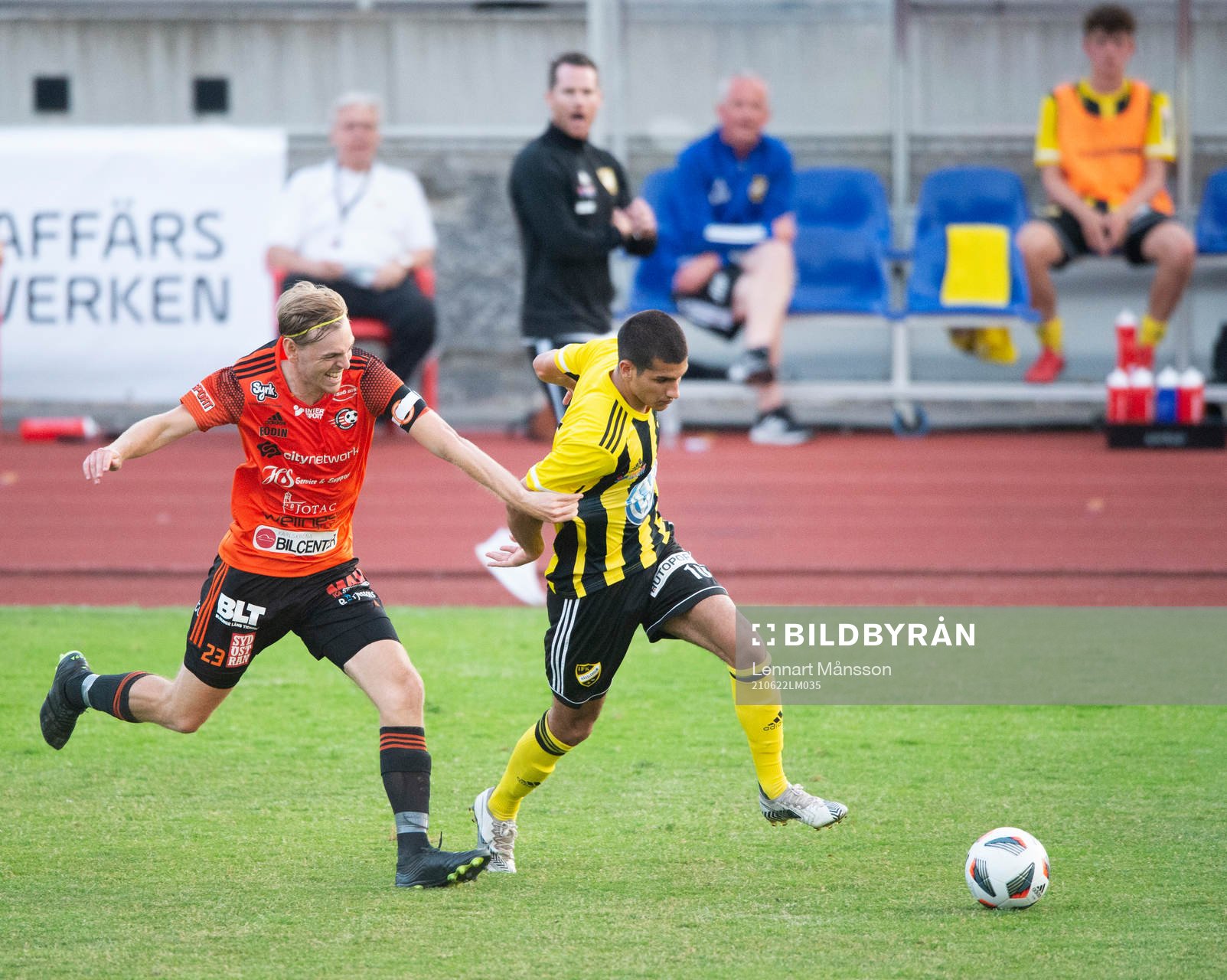 IFK Hässleholms Mustafa Owaid  i matchen i div. 2 mellan