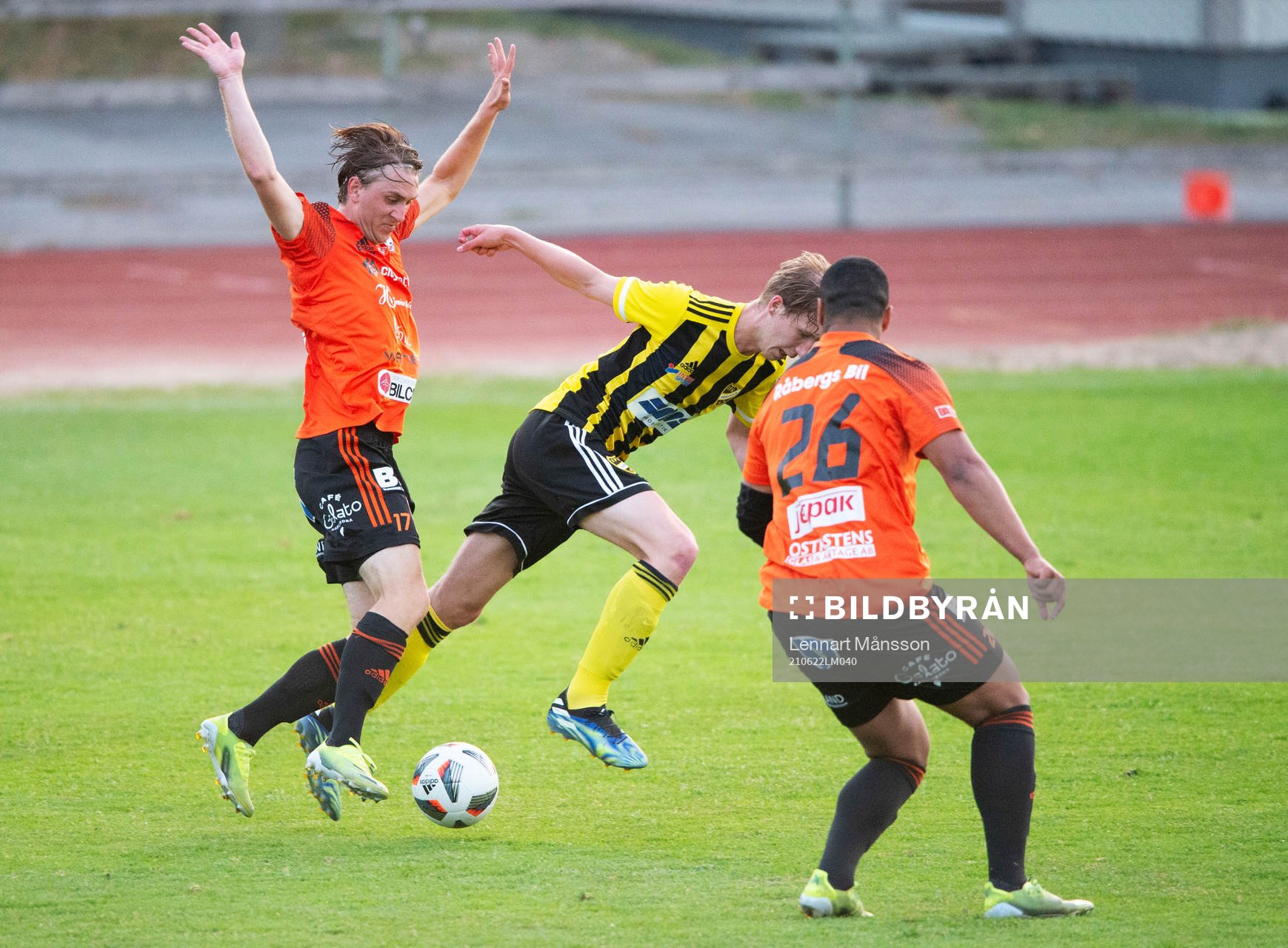 IFK Hässleholms Hugo Arvidsson  i matchen i div. 2 mellan