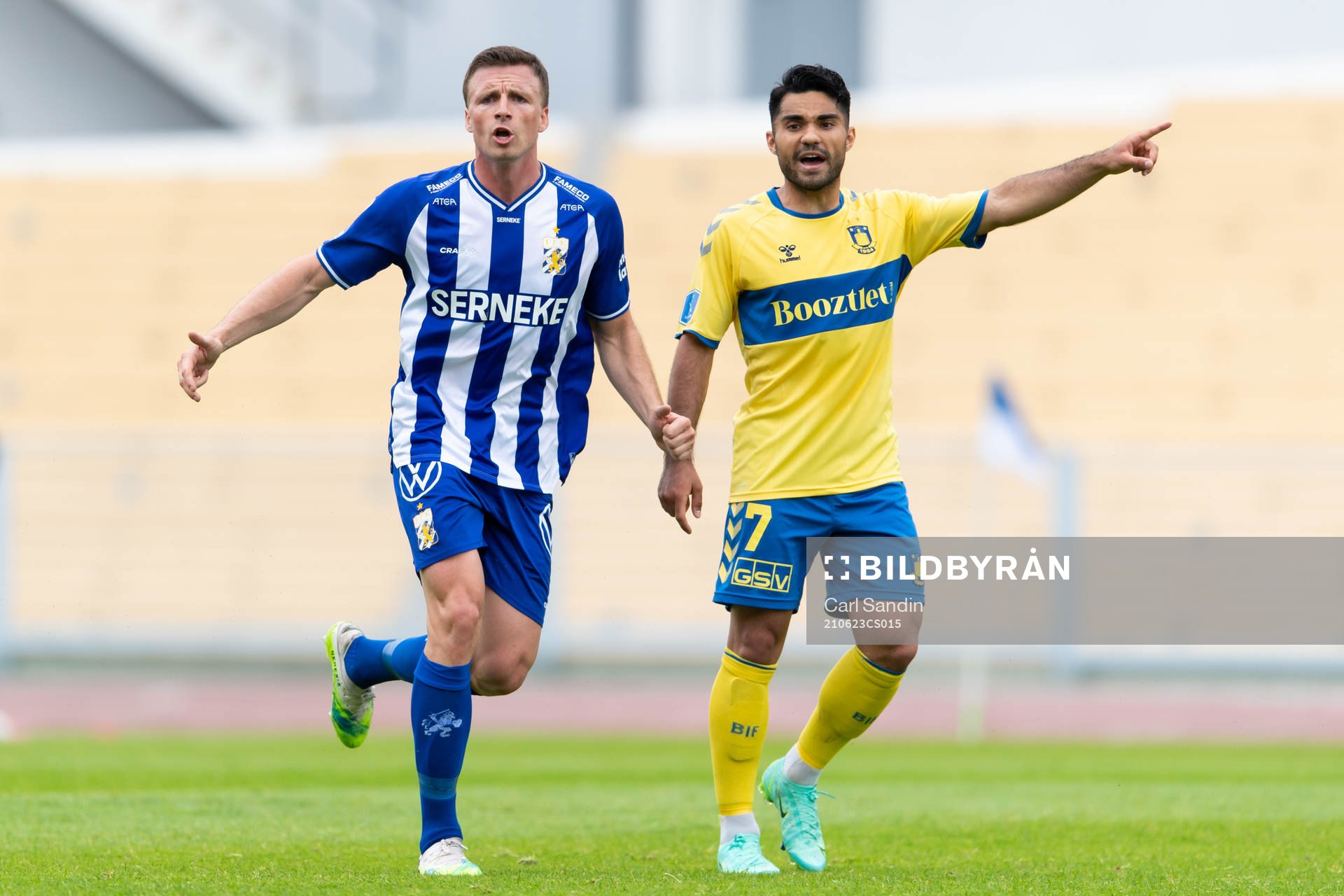 IFK Göteborgs Calle Johansson och Bröndbys Rezan Corlu
