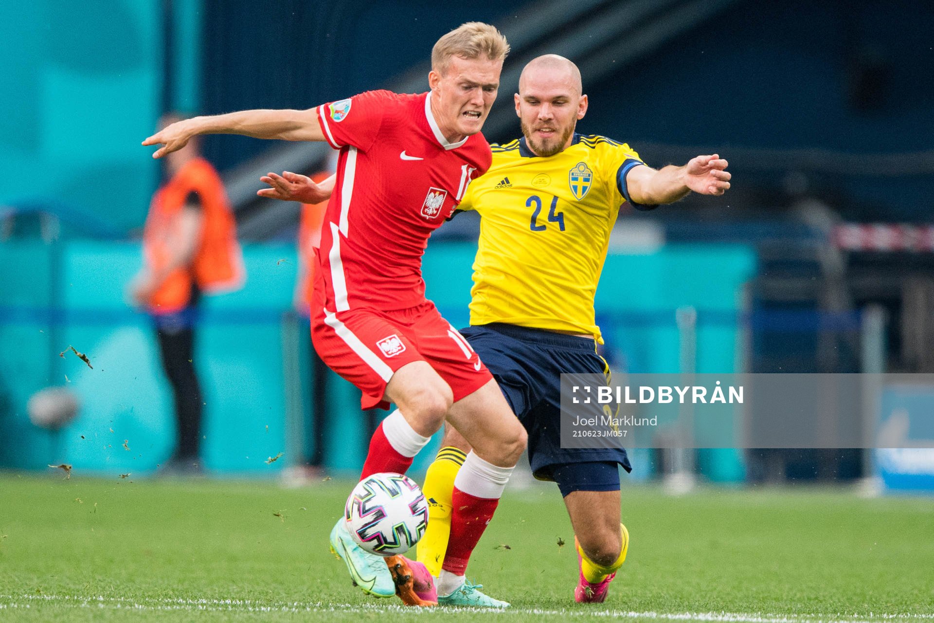Karol Swiderski of Poland and Marcus Danielson of Sweden