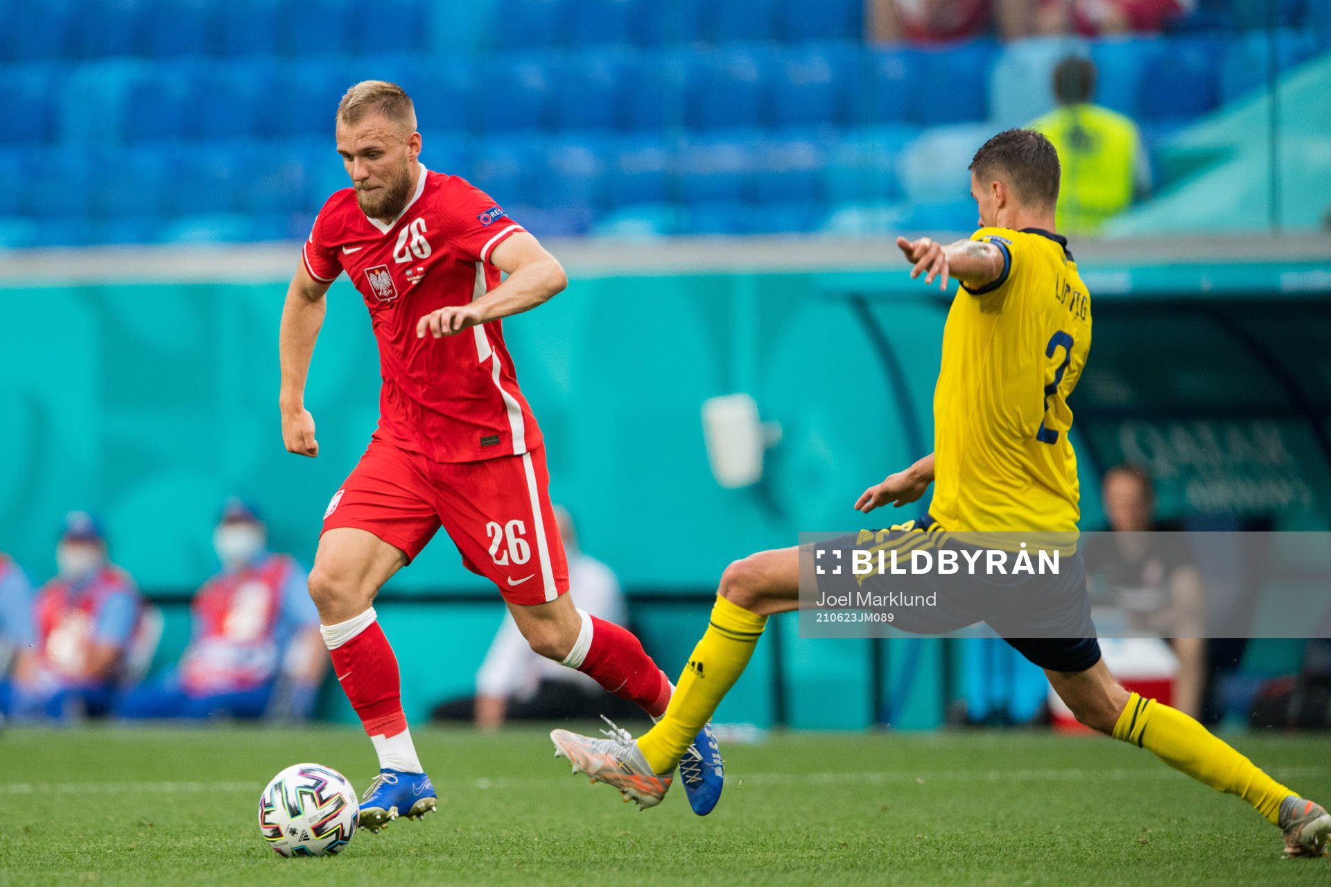 Tymoteusz Puchacz of Poland and Mikael Lustig of Sweden