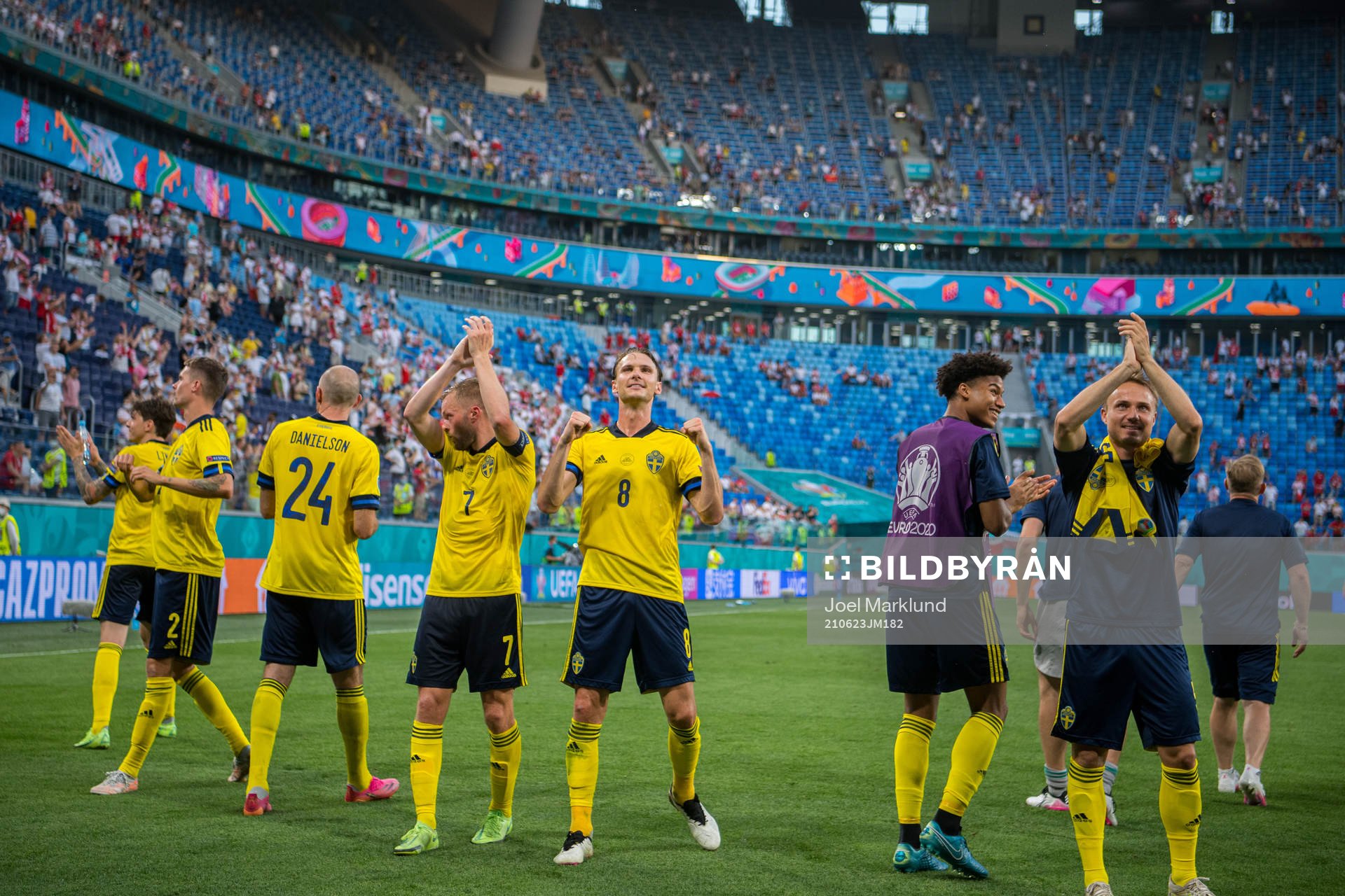 Sebastian Larsson, Albin Ekdal and Pierre Bengtsson of