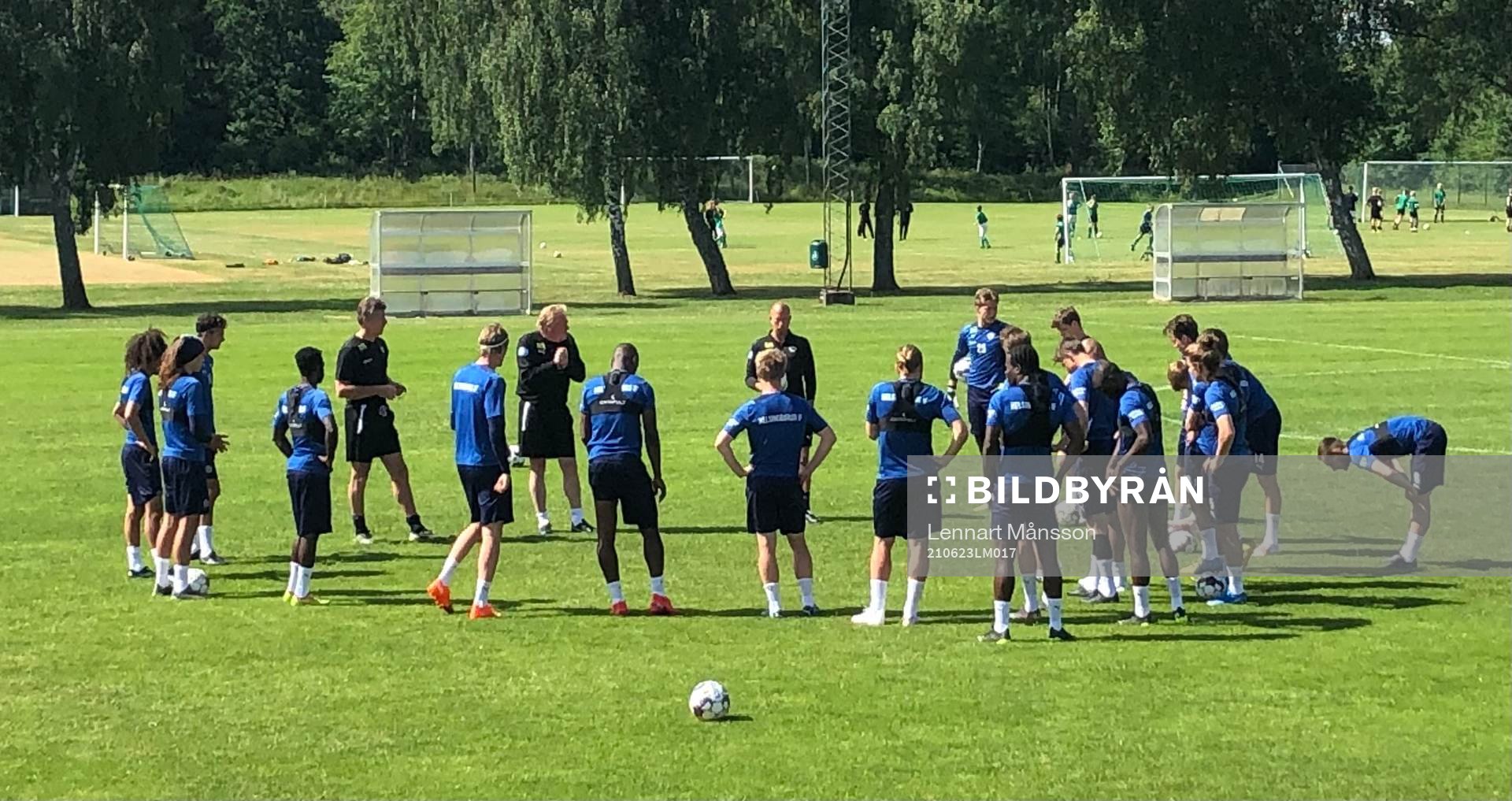 Helsingborgs IF på träningsläger i Hässleholm 23 juni