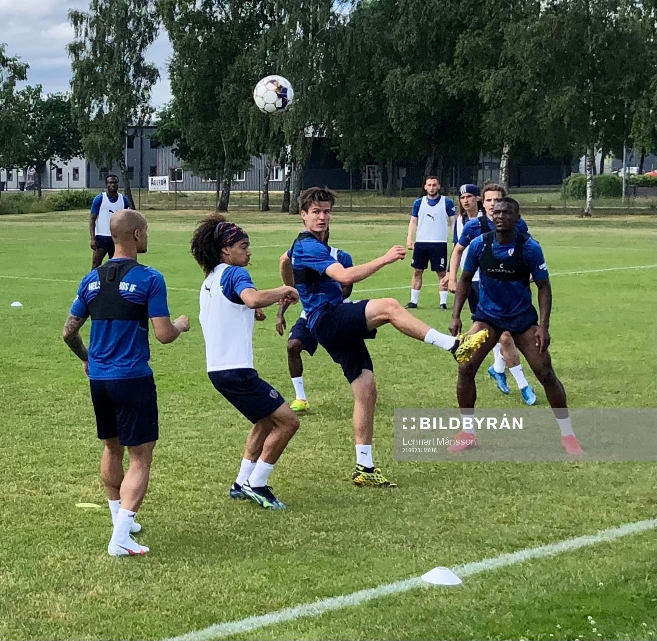 Helsingborgs IF på träningsläger i Hässleholm 23 juni