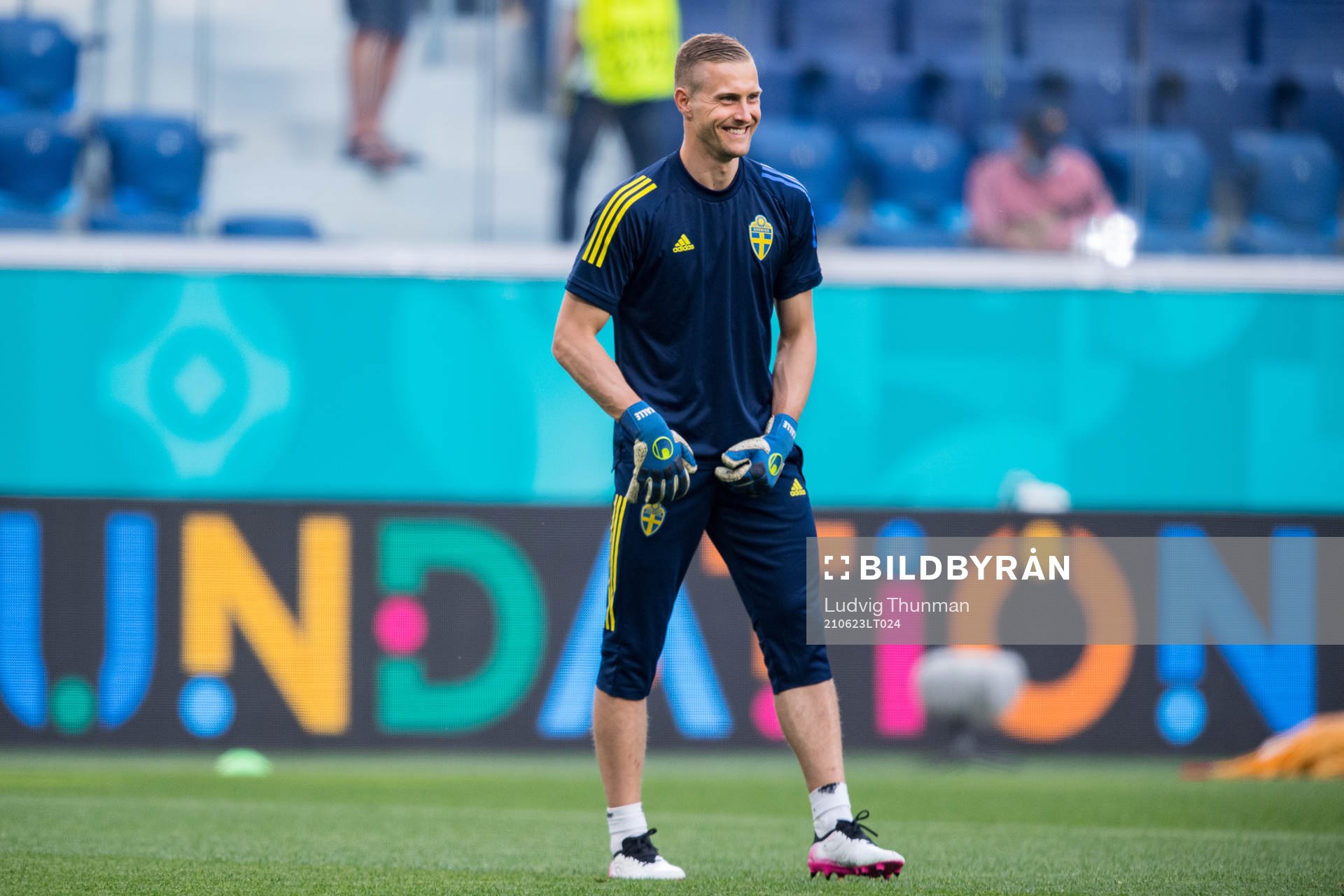 Goalkeeper Karl-Johan Johnsson of Sweden