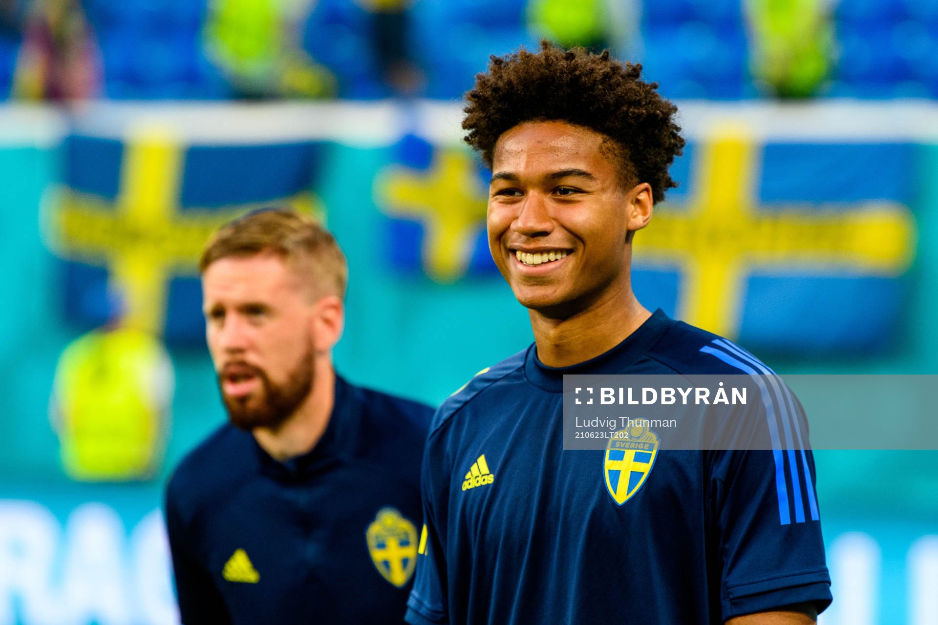Pontus Jansson and Jens Cajuste of Sweden