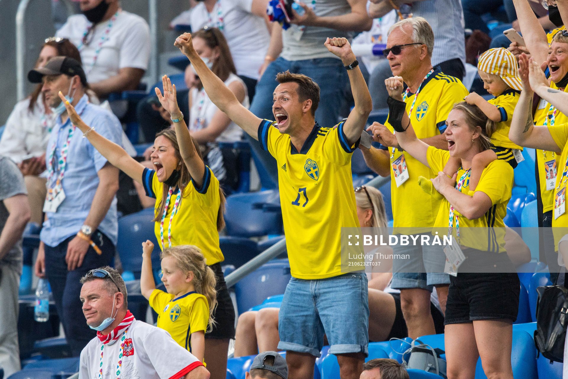 Family of Viktor Claesson of Sweden, including girlfriend