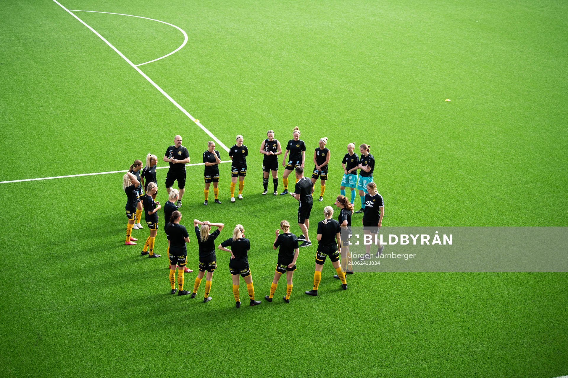 Elfsborgs spelare och ledare samlas