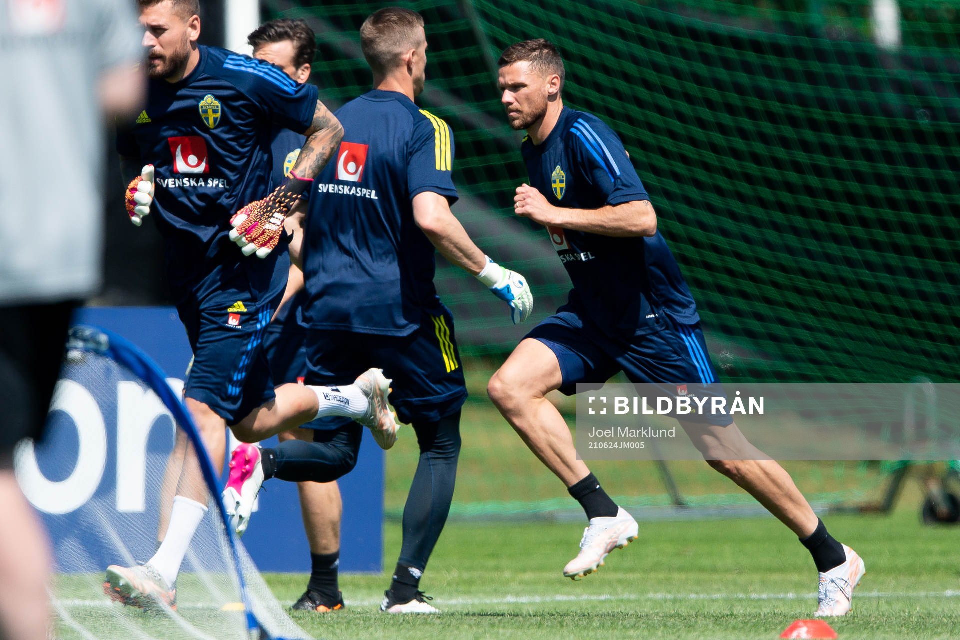 Marcus Berg of the Swedish national football team at a