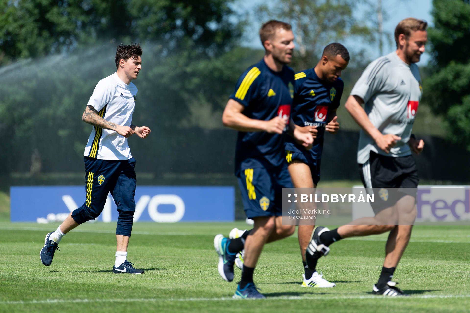 Victor Nilsson Lindelöf, Sebastian Larsson and Robin