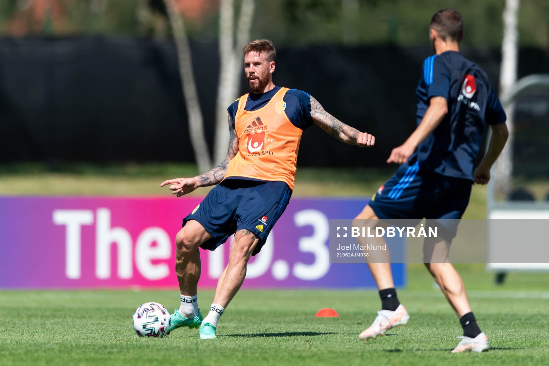 Pontus Jansson of the Swedish national football team at a