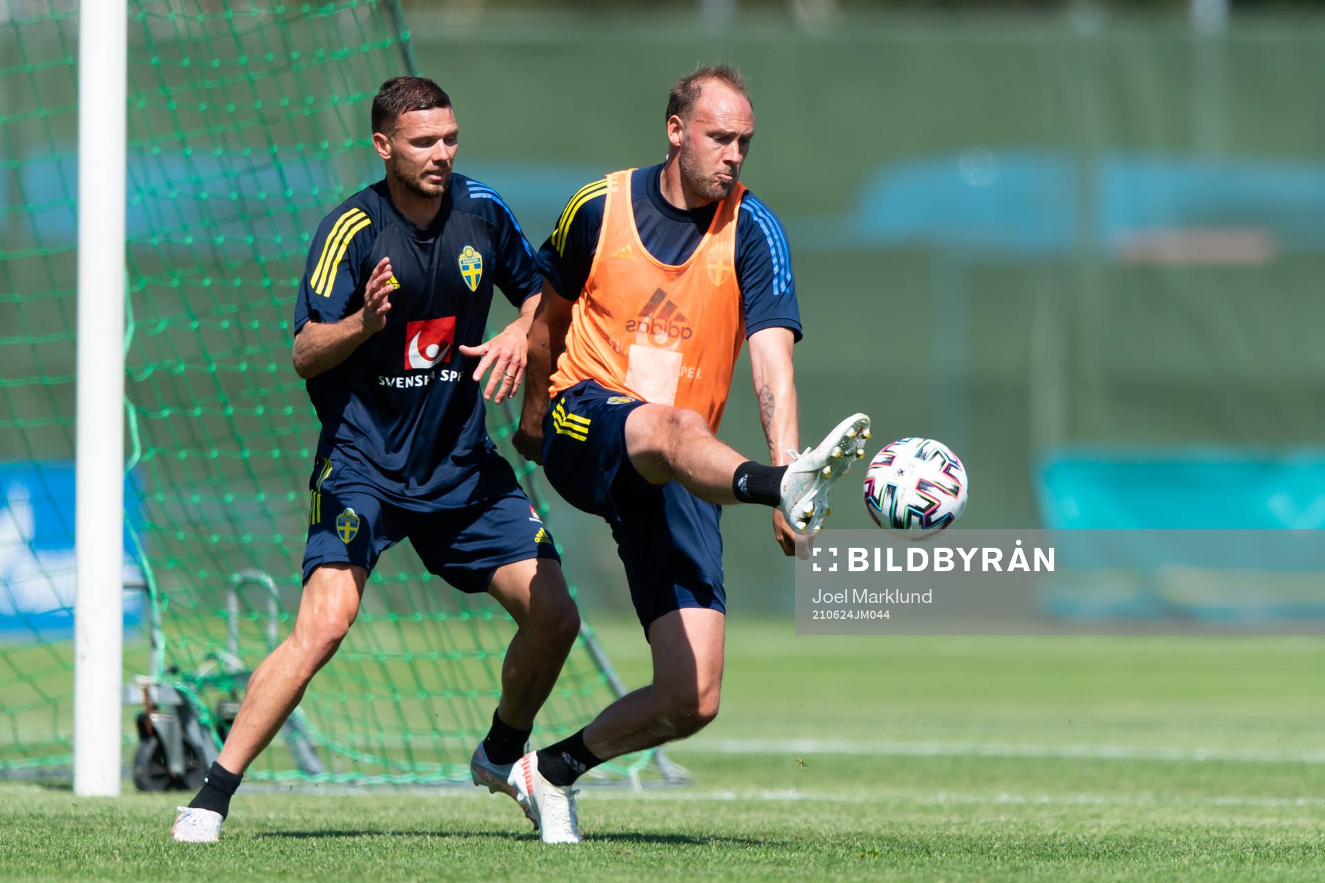 Marcus Berg and Andreas Granqvist of the Swedish national