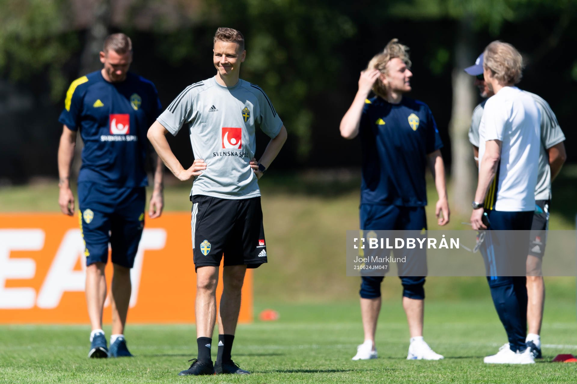 Goalkeeper coach Maths Elfvendal of the Swedish national