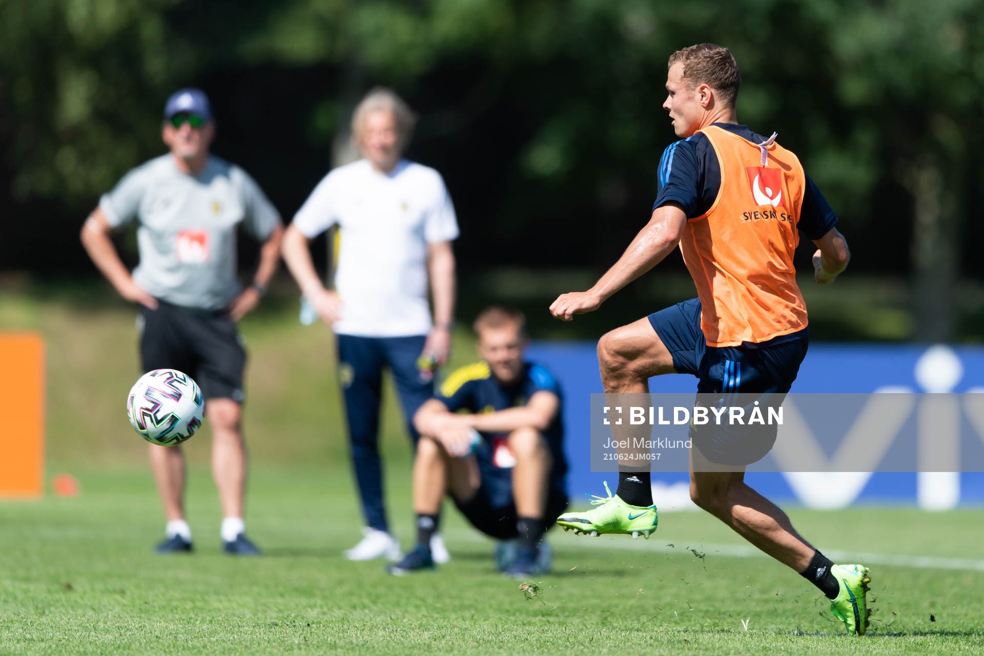 Viktor Claesson of the Swedish national football team at a
