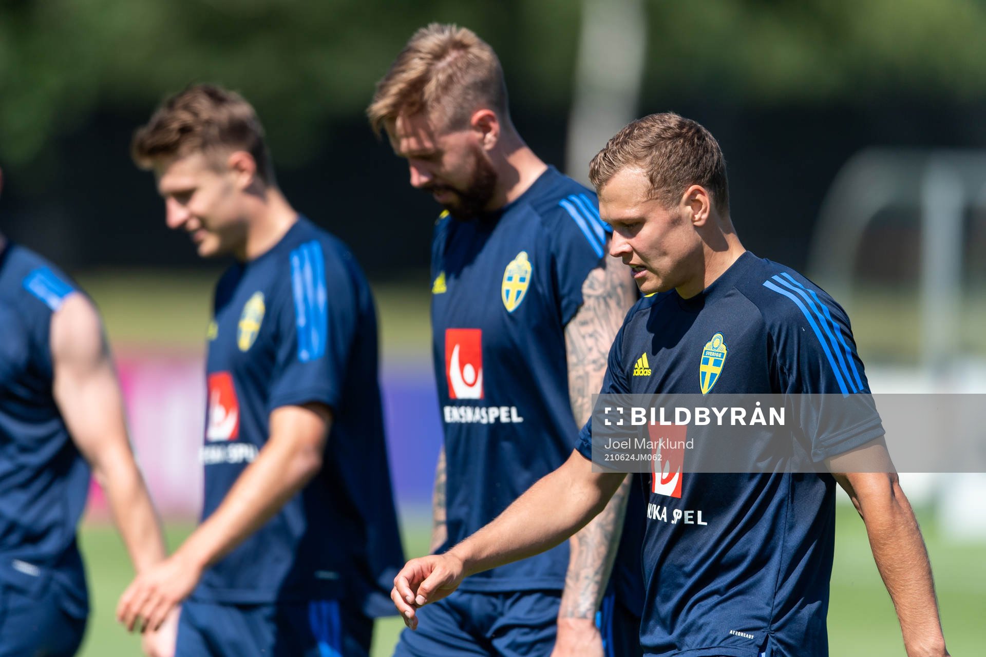 Viktor Claesson of the Swedish national football team at a