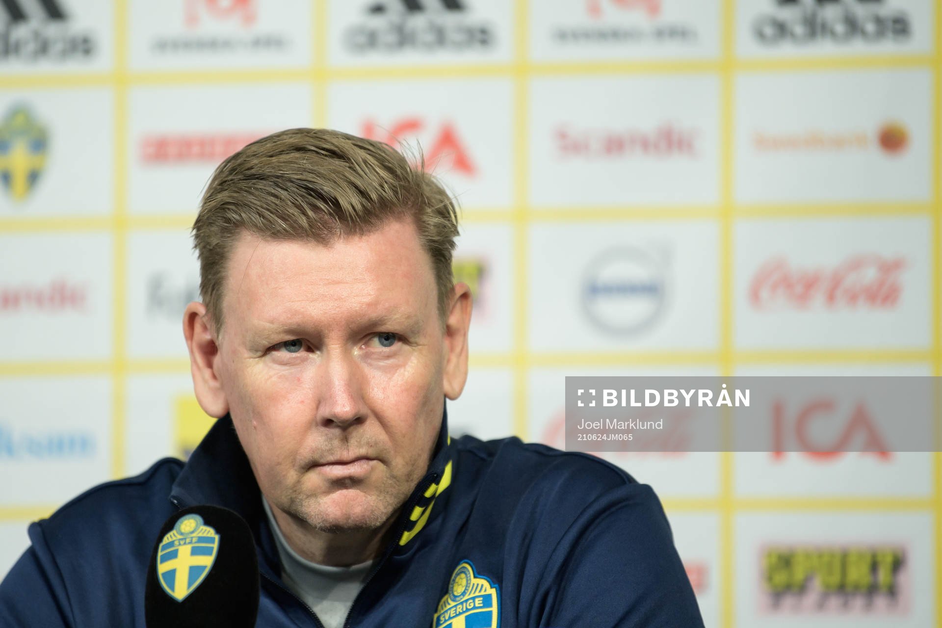 Assistant coach Peter Wettergren of the Swedish national