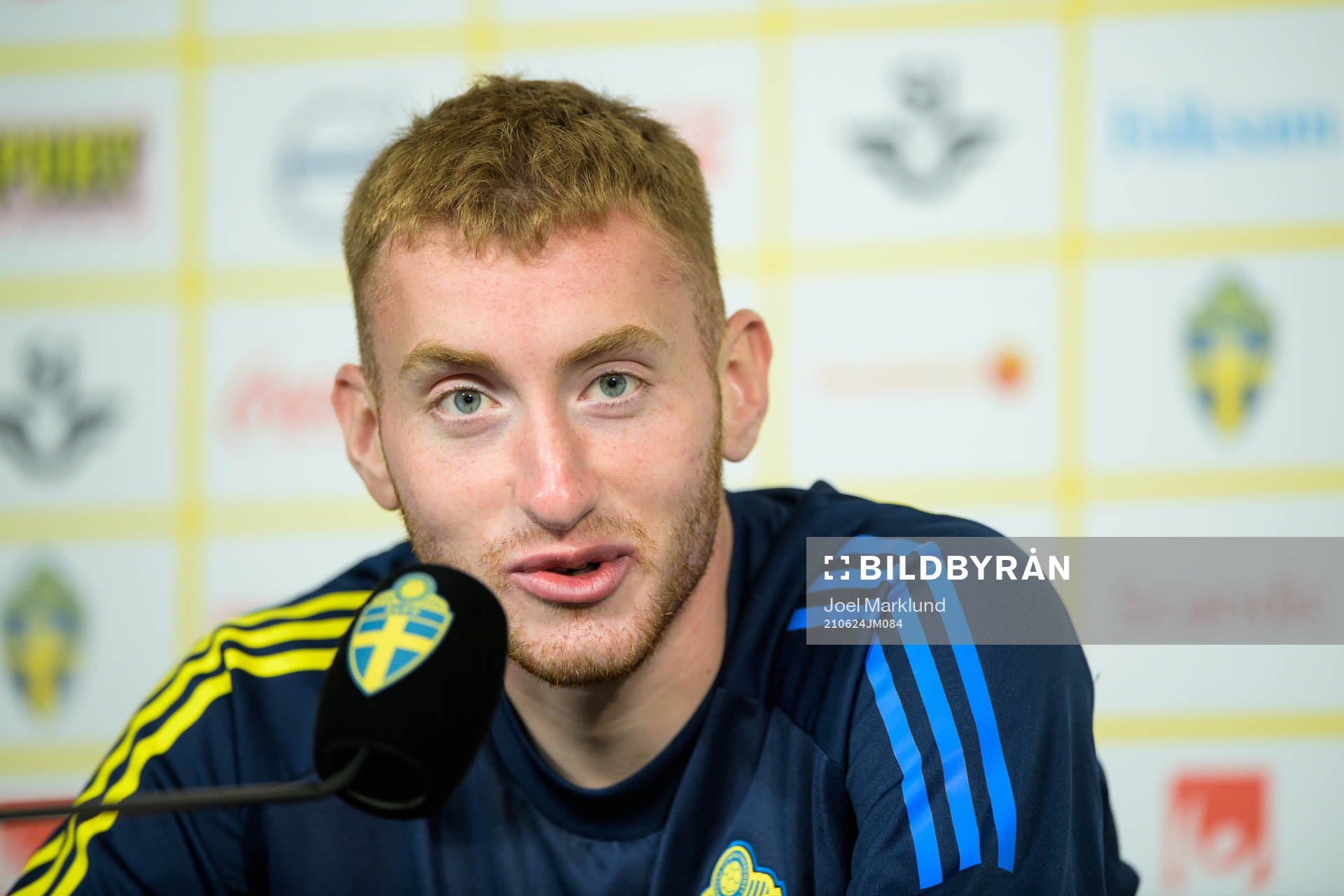 Dejan Kulusevski of the Swedish national football team at a