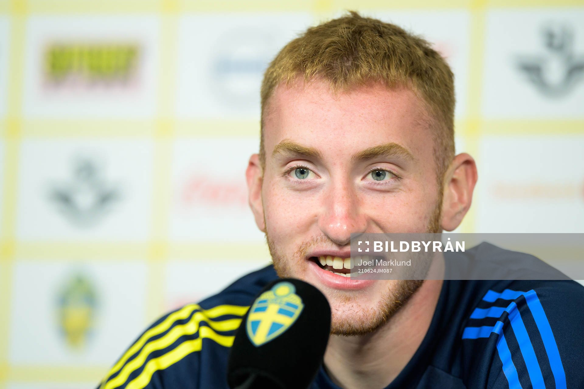 Dejan Kulusevski of the Swedish national football team at a
