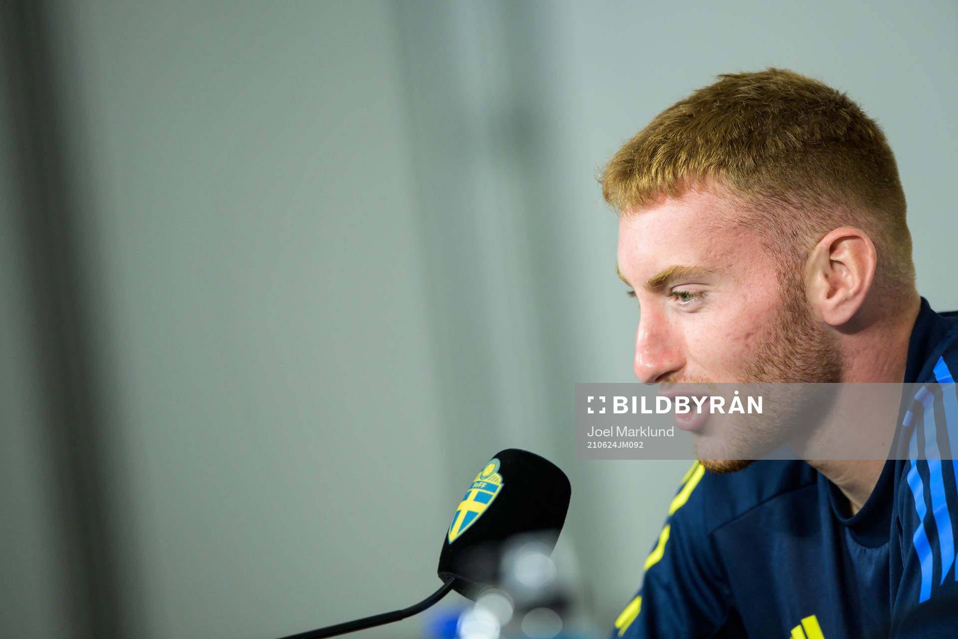 Dejan Kulusevski of the Swedish national football team at a