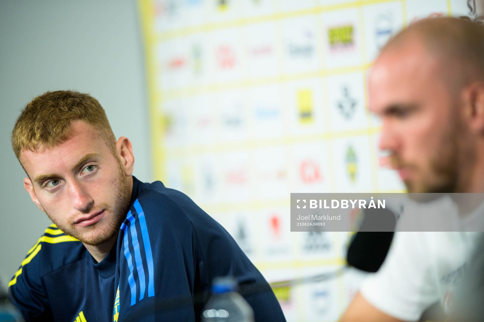 Dejan Kulusevski and Marcus Danielson of the Swedish