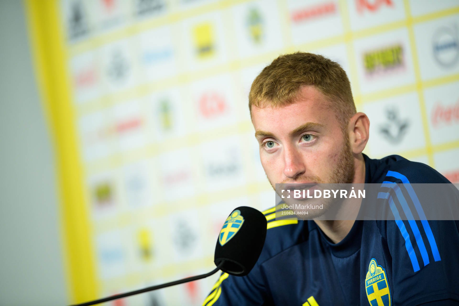 Dejan Kulusevski of the Swedish national football team at a