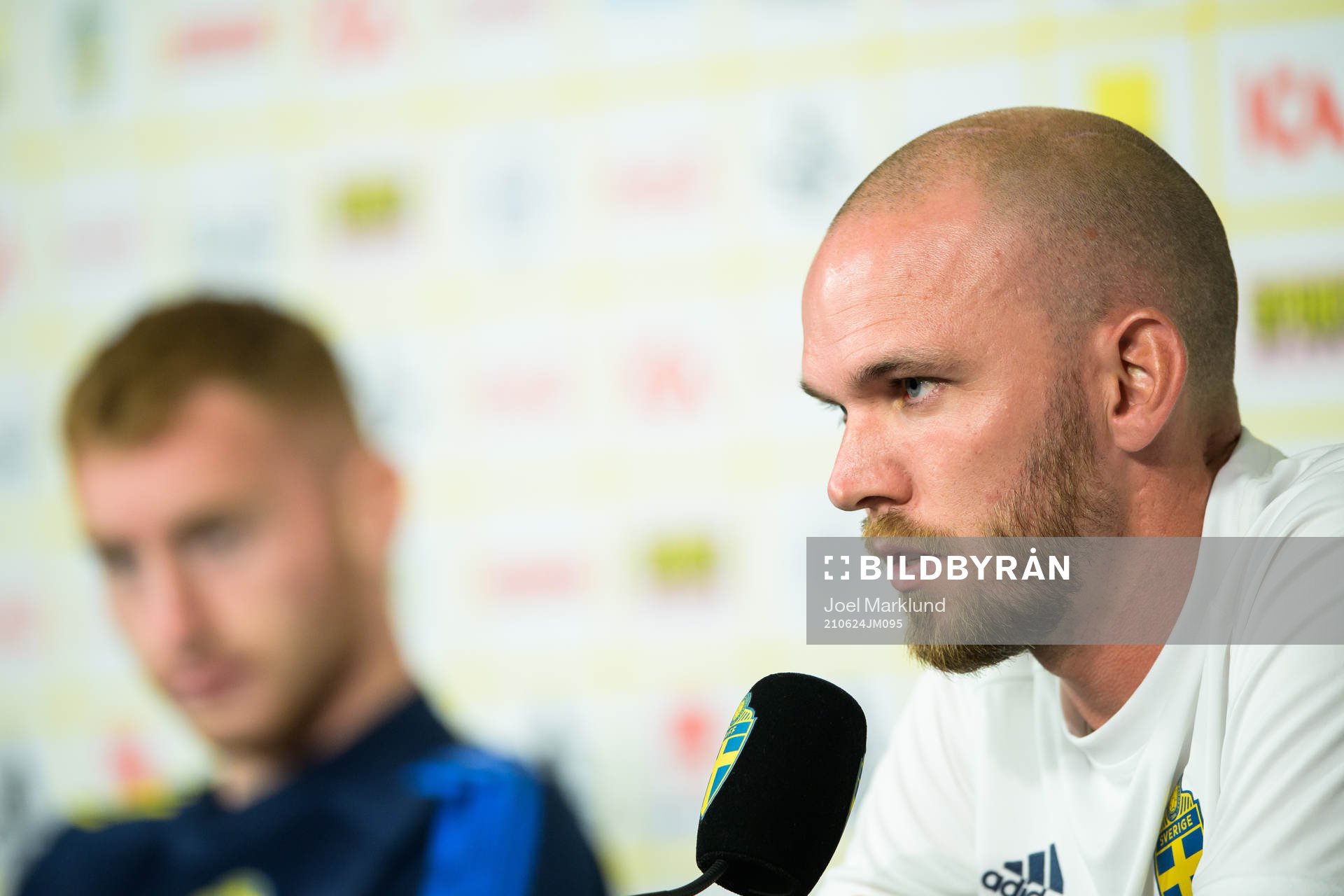 Marcus Danielson of the Swedish national football team at a