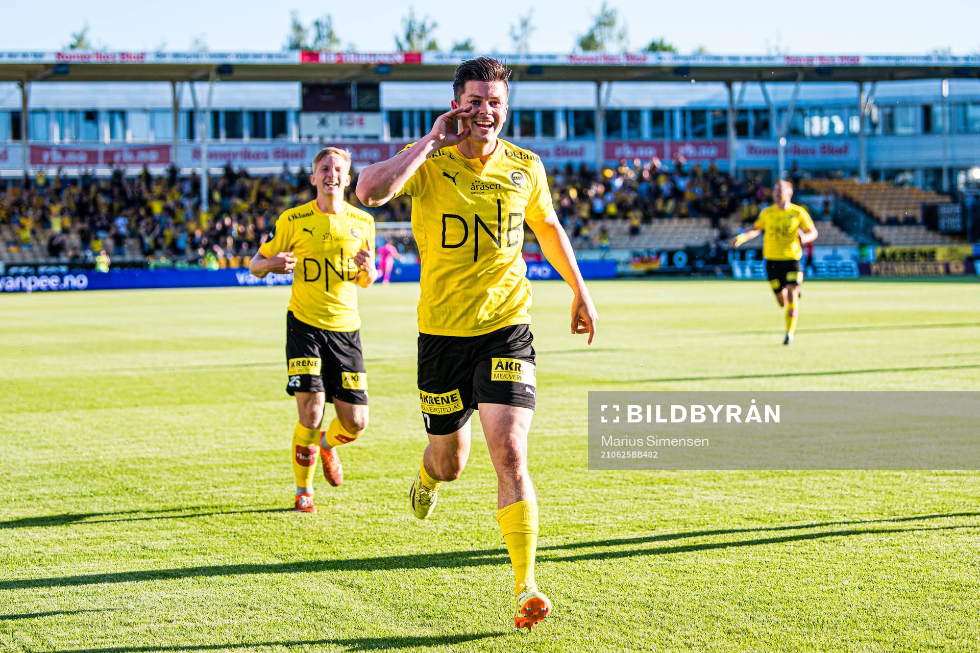 Pål Andre Helland of Lillestrøm celebrates