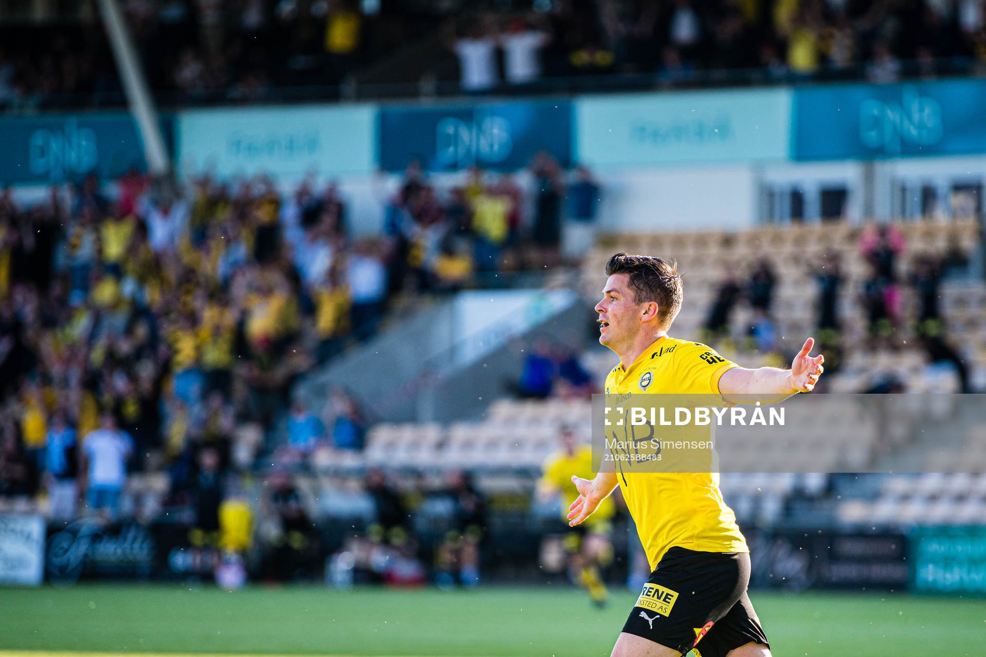 Pål Andre Helland of Lillestrøm celebrates