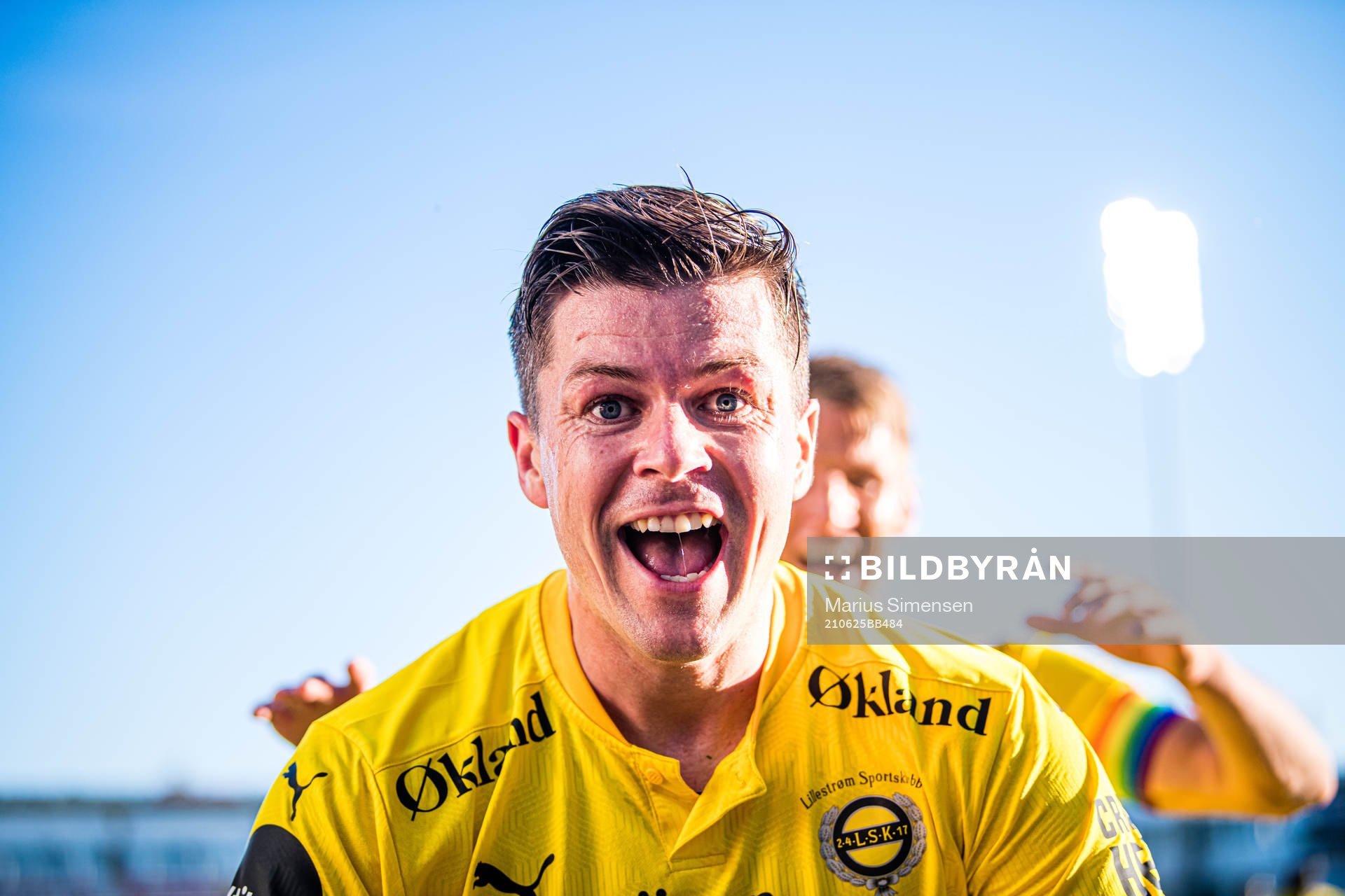 Pål Andre Helland of Lillestrøm celebrates