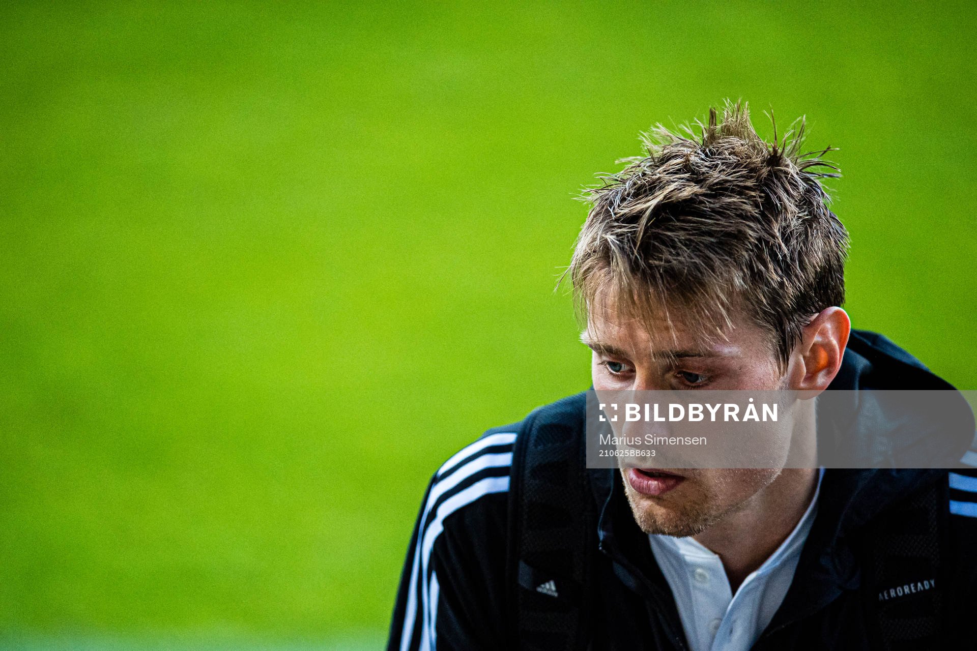 Kristoffer Zachariassen of Rosenborg looks dejected