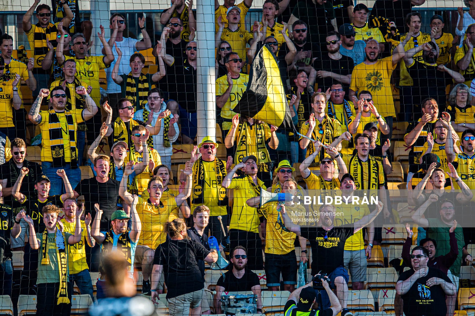 Spectators in the stands