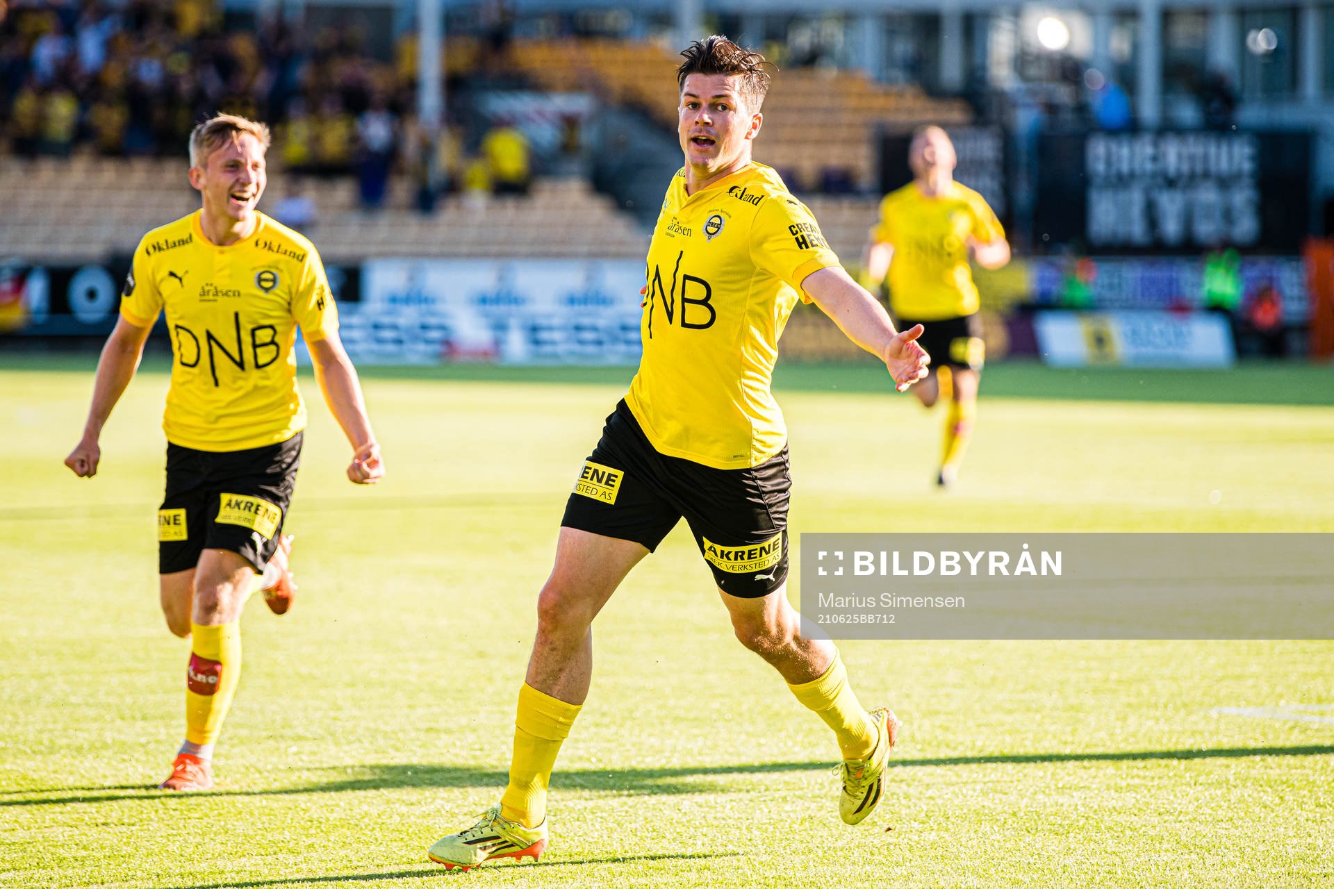 Pål Andre Helland of Lillestrøm celebrates