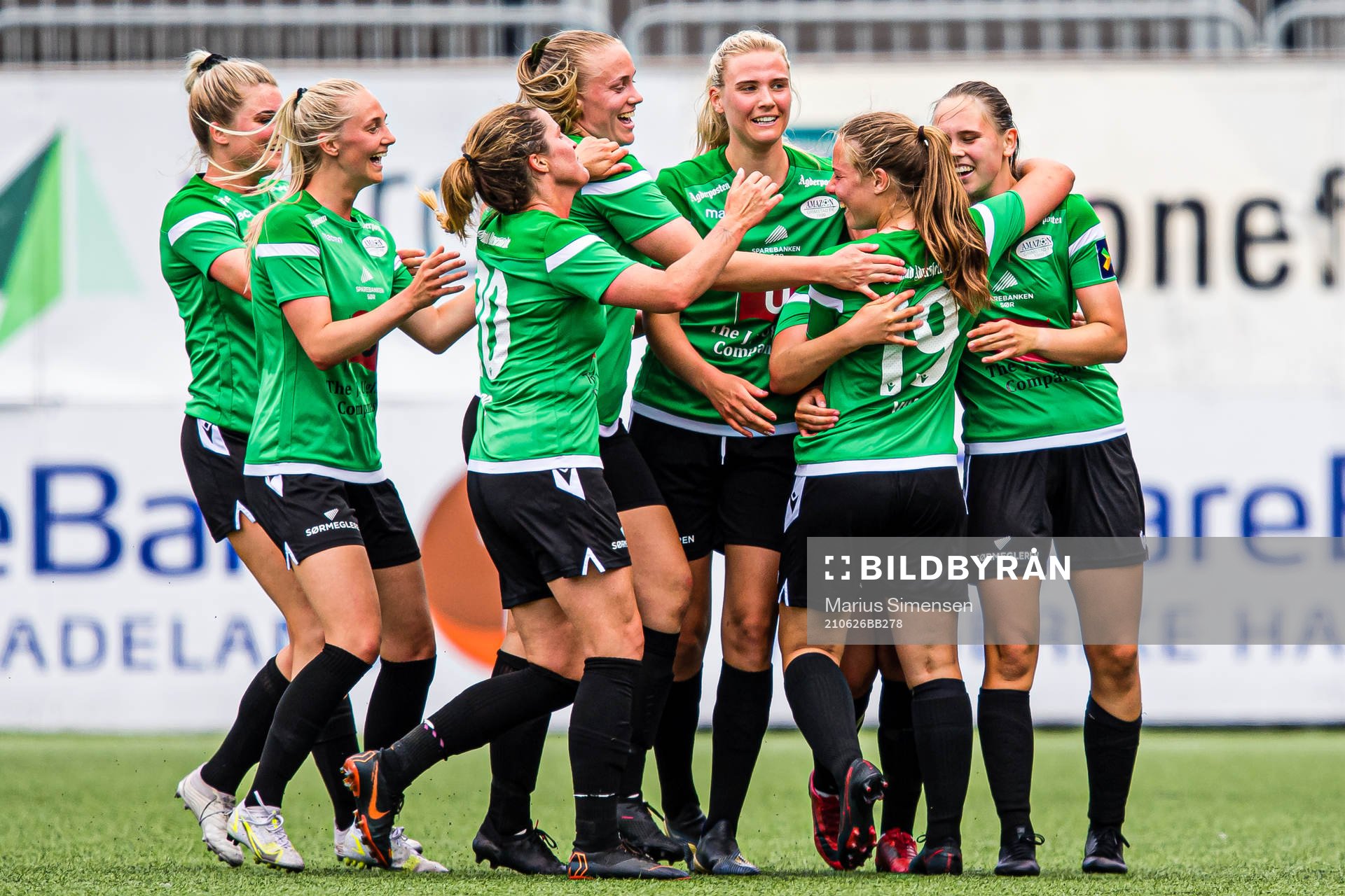 Vårin Kristina Vik of Amazon Grimstad celebrates