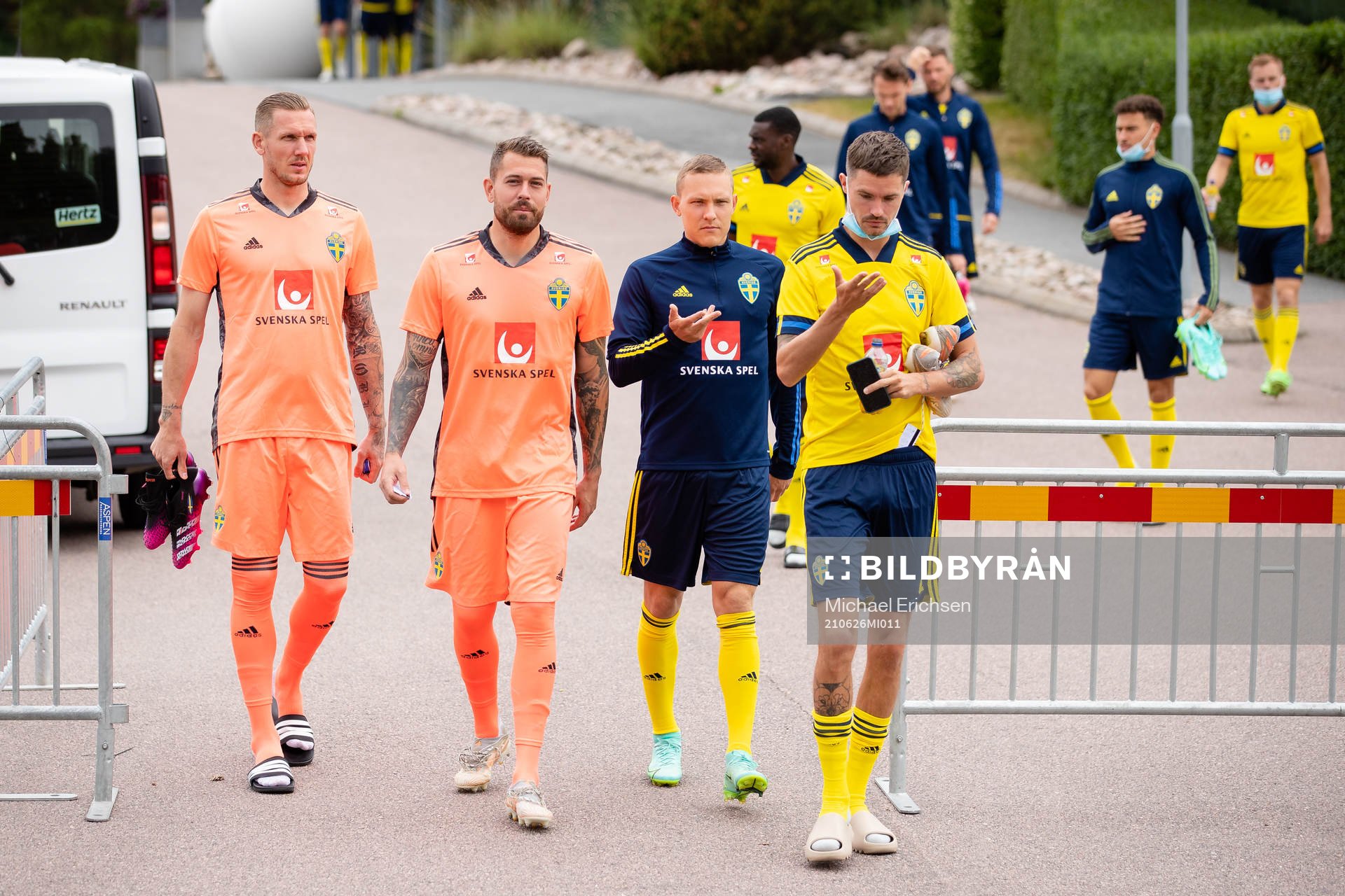 Goalkeeper Robin Olsen, goalkeeper Kristoffer Nordfeldt,