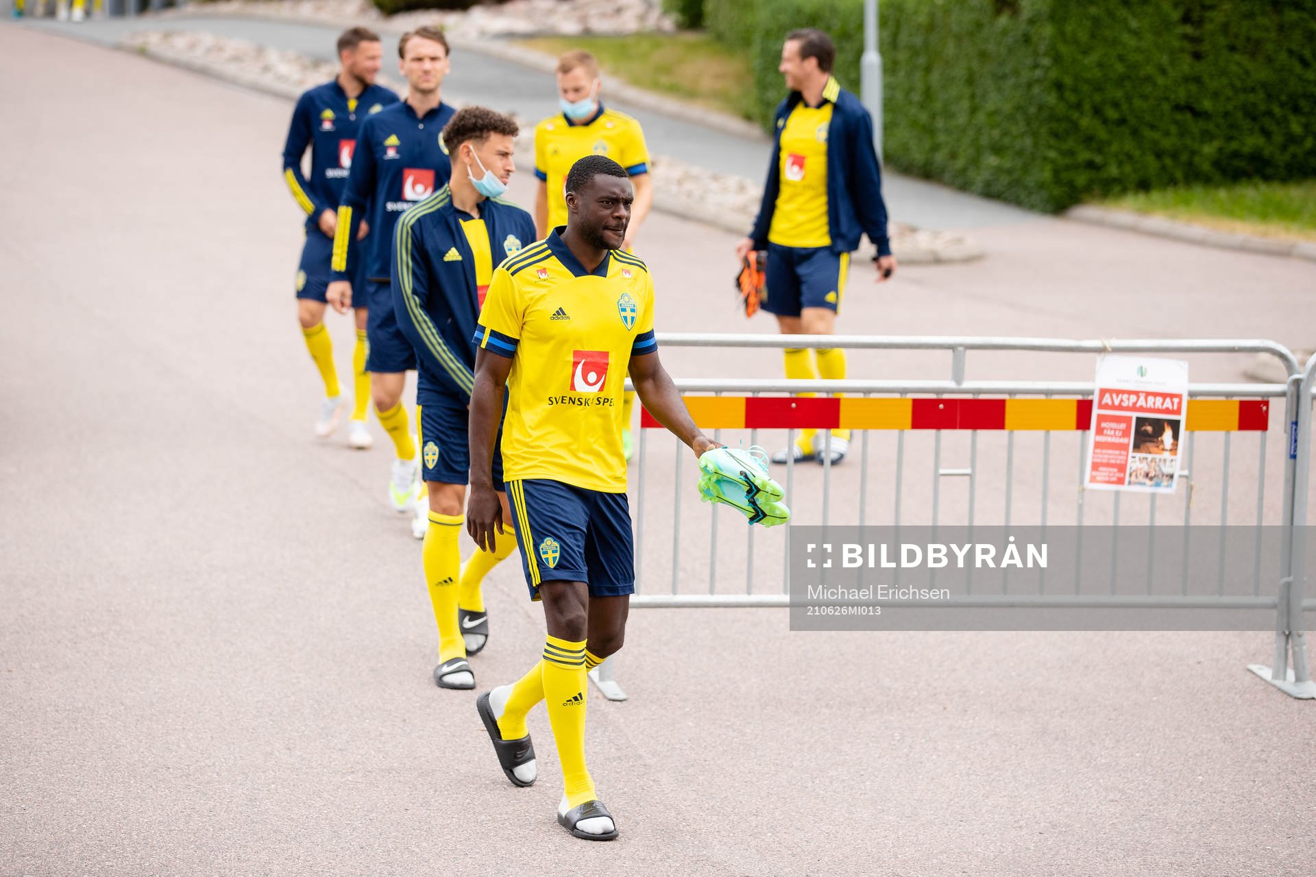 Ken Sema of the Swedish national football team