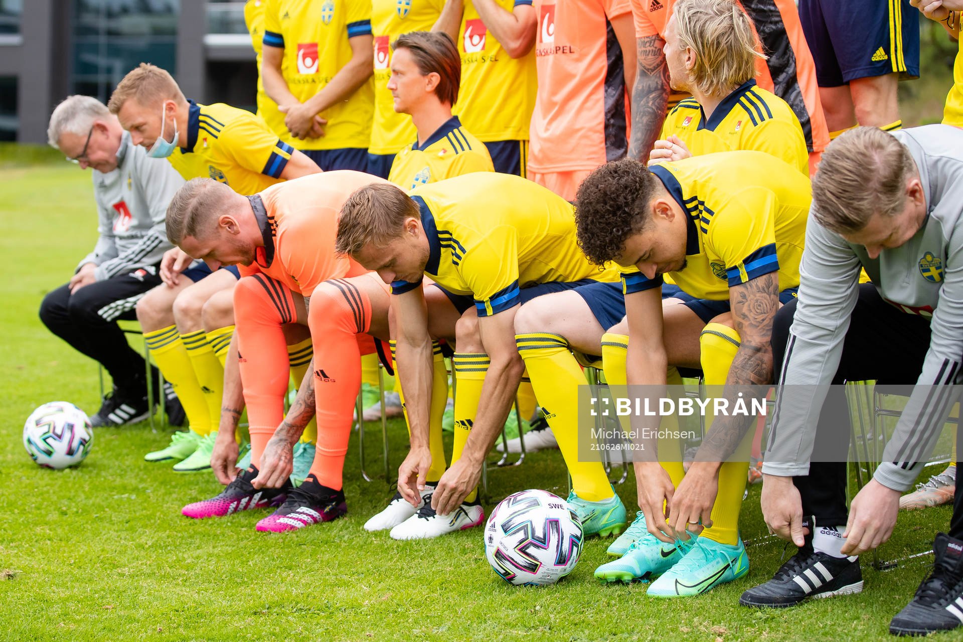 Goalkeeper Robin Olsen, Pierre Bengtsson, Jordan Larsson