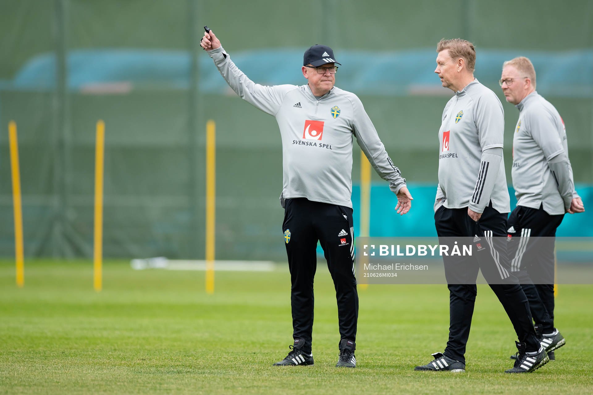 Head coach Janne Andersson and assistant coach Peter