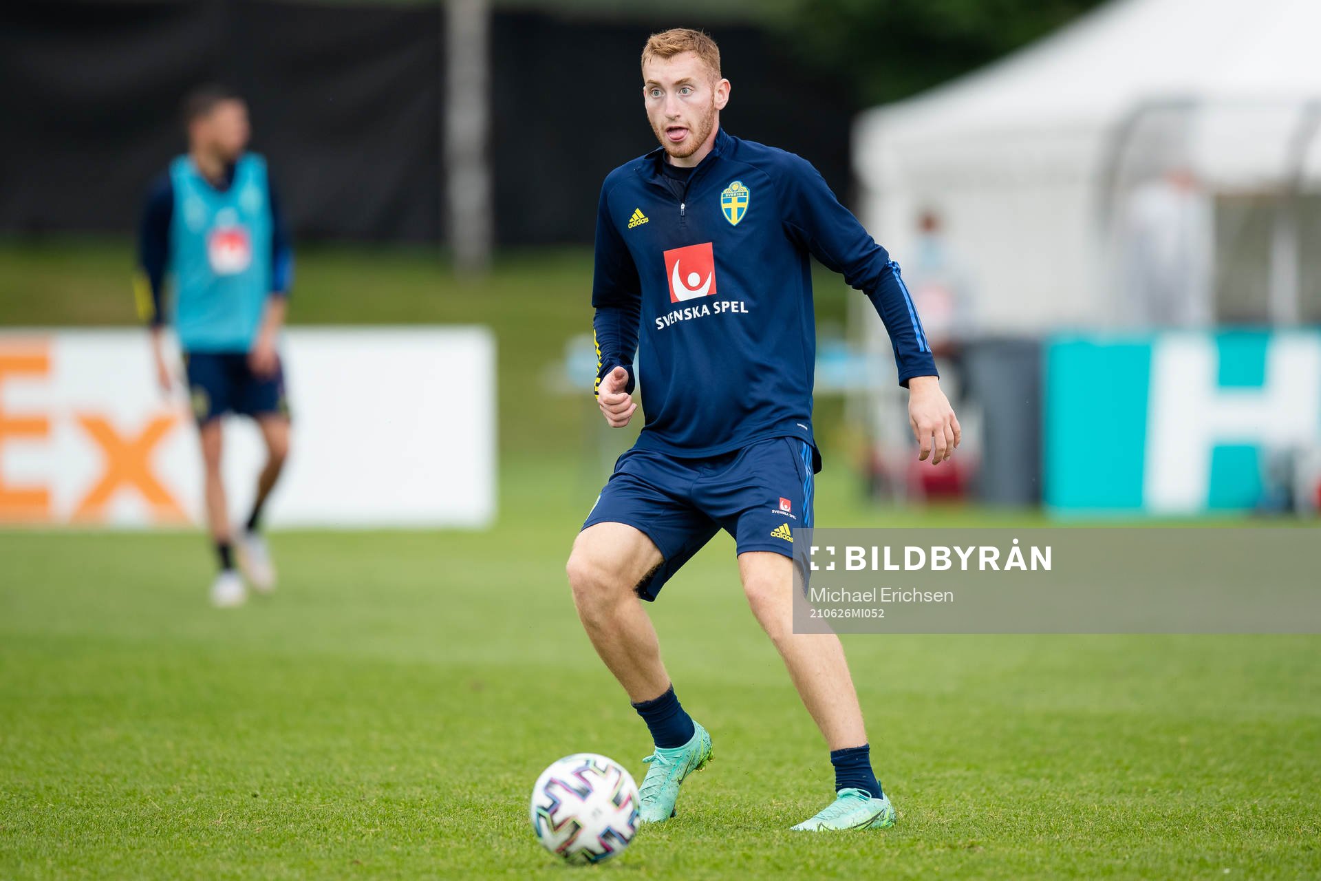 Dejan Kulusevski of the Swedish national football team at a