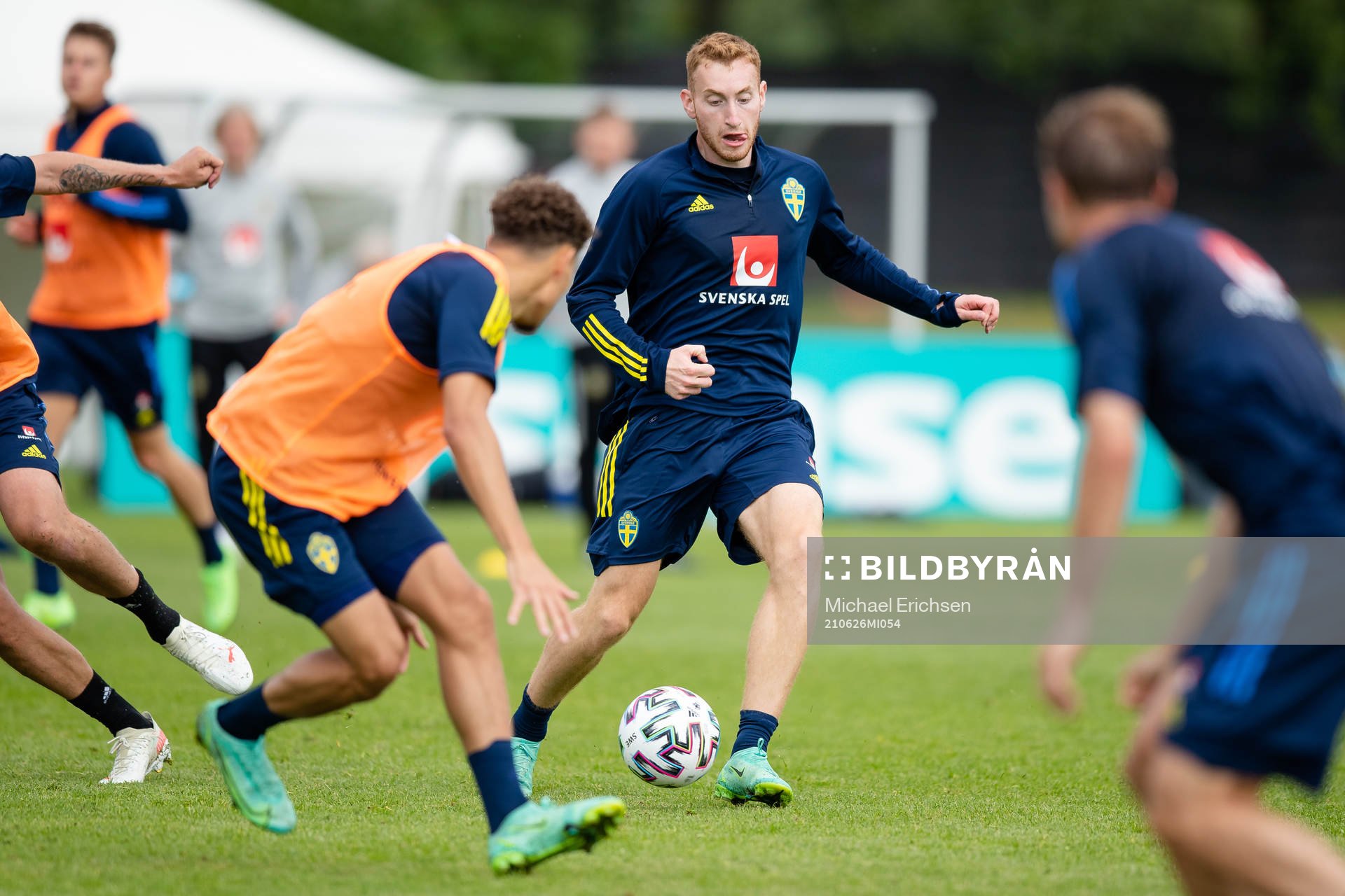 Dejan Kulusevski of the Swedish national football team at a